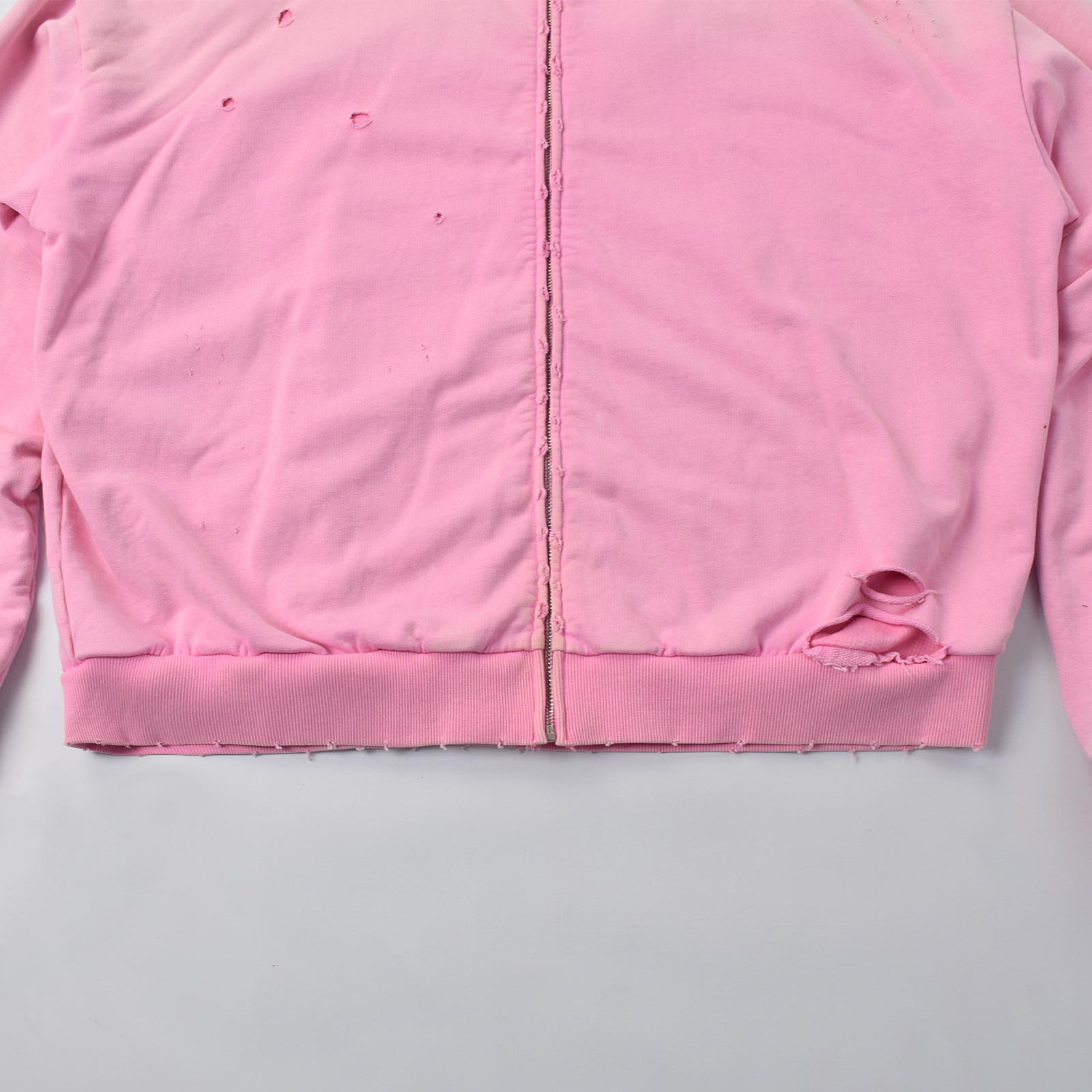 Custom Unisex Distressed Sun faded Washed Pink Hoodie
