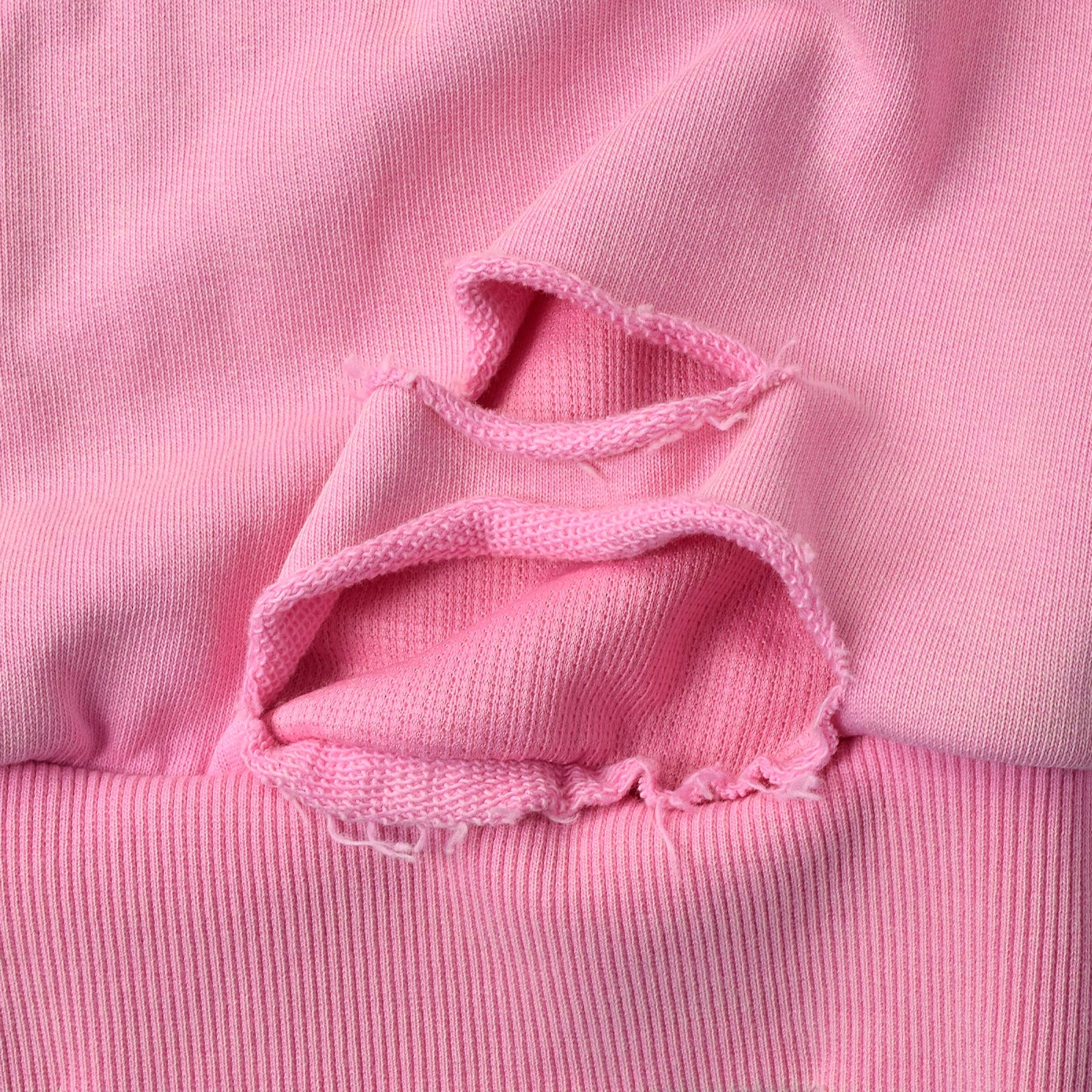 Custom Unisex Distressed Sun faded Washed Pink Hoodie