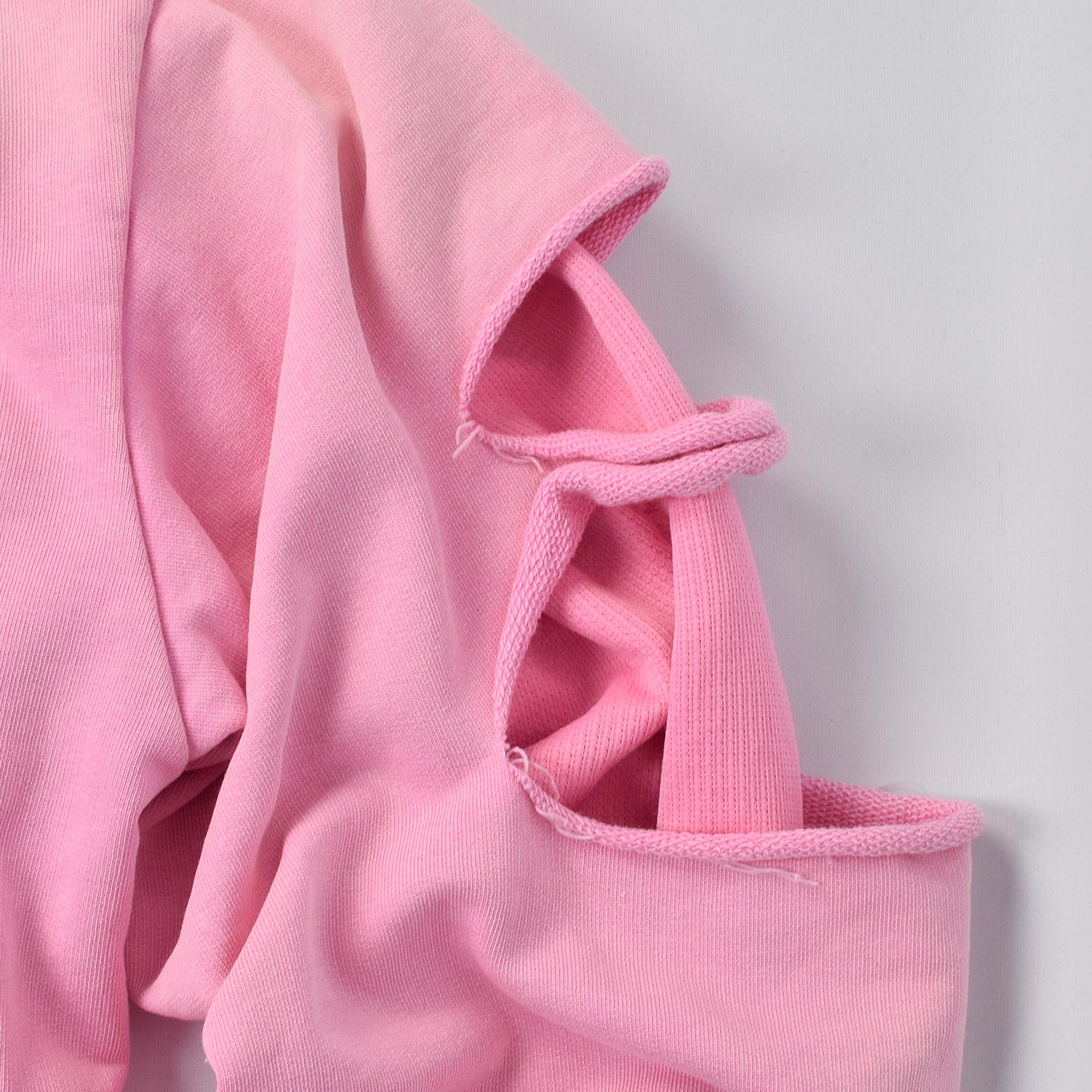 Custom Unisex Distressed Sun faded Washed Pink Hoodie