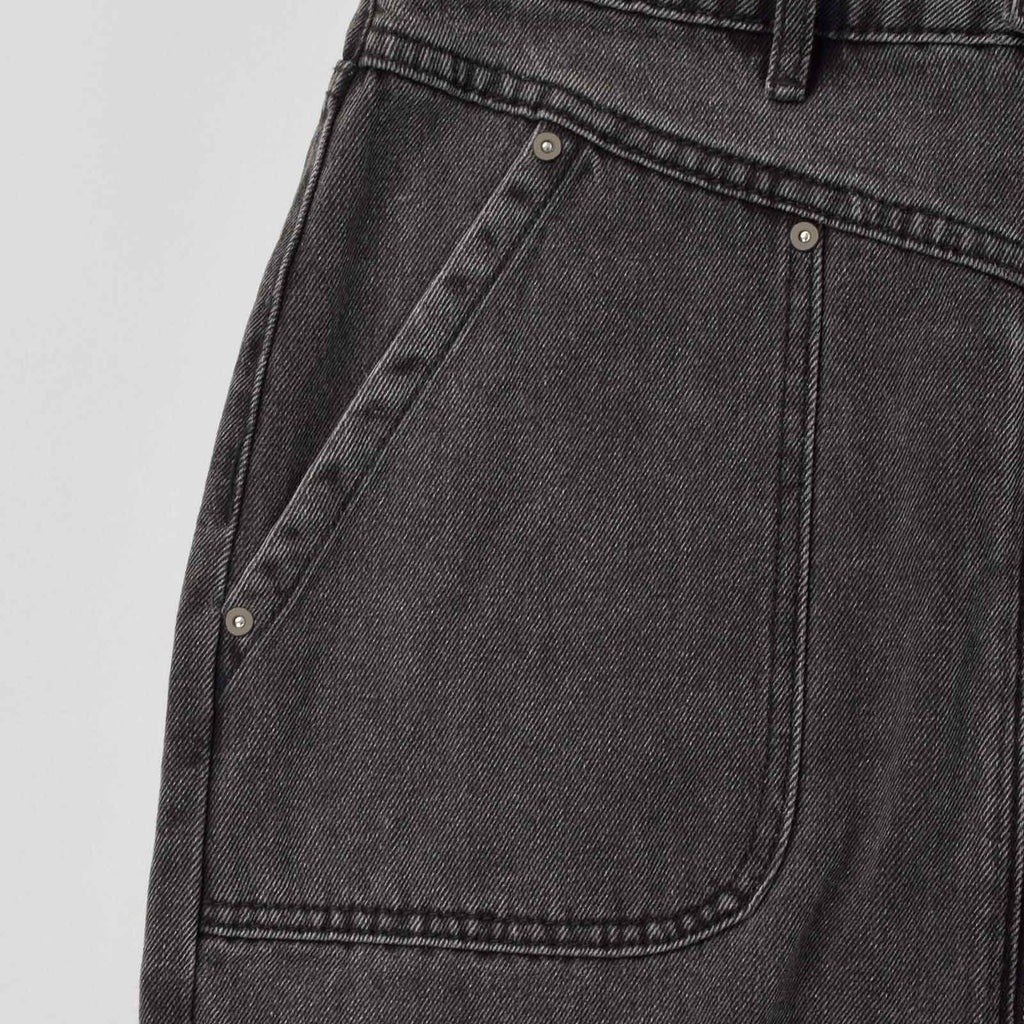 Custom Women's A-Line Raw Hem Mini Denim Skirt With Long Zipper