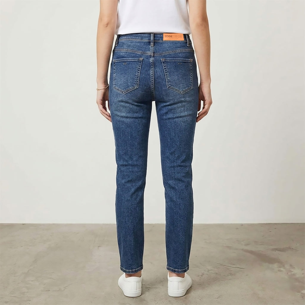 Custom Women's Indigo Blue Skinny Jeans