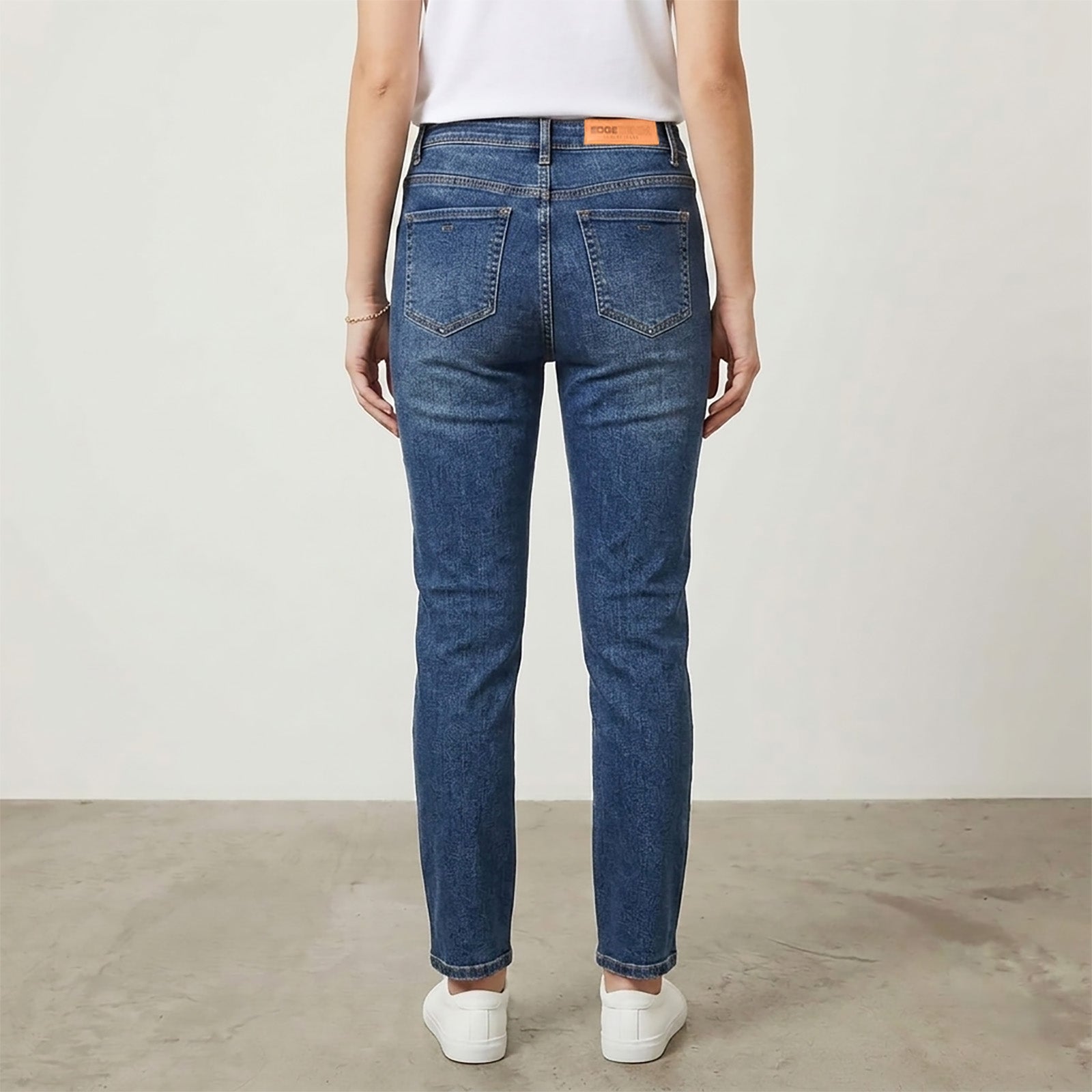 Custom Women's Indigo Blue Skinny Jeans