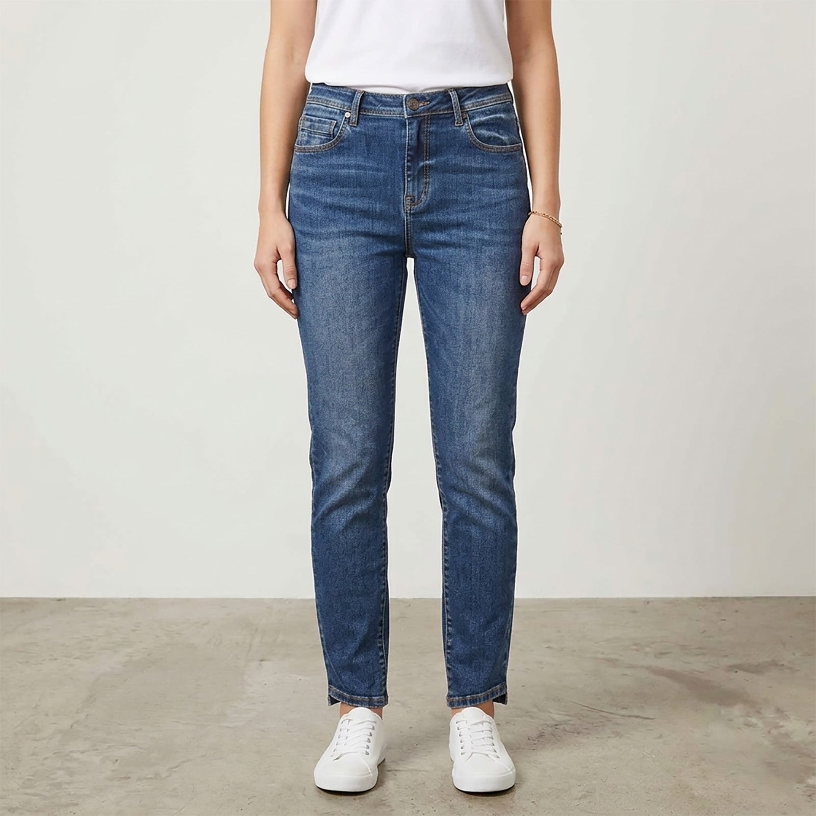 Custom Women's Indigo Blue Skinny Jeans