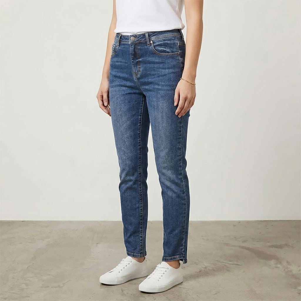 Custom Women's Indigo Blue Skinny Jeans