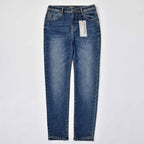 Custom Women's Indigo Blue Skinny Jeans
