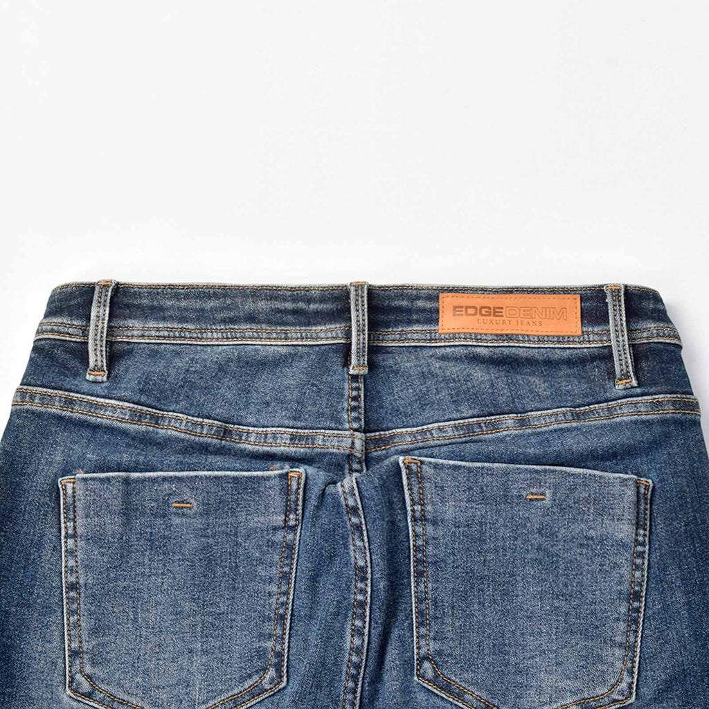 Custom Women's Indigo Blue Skinny Jeans