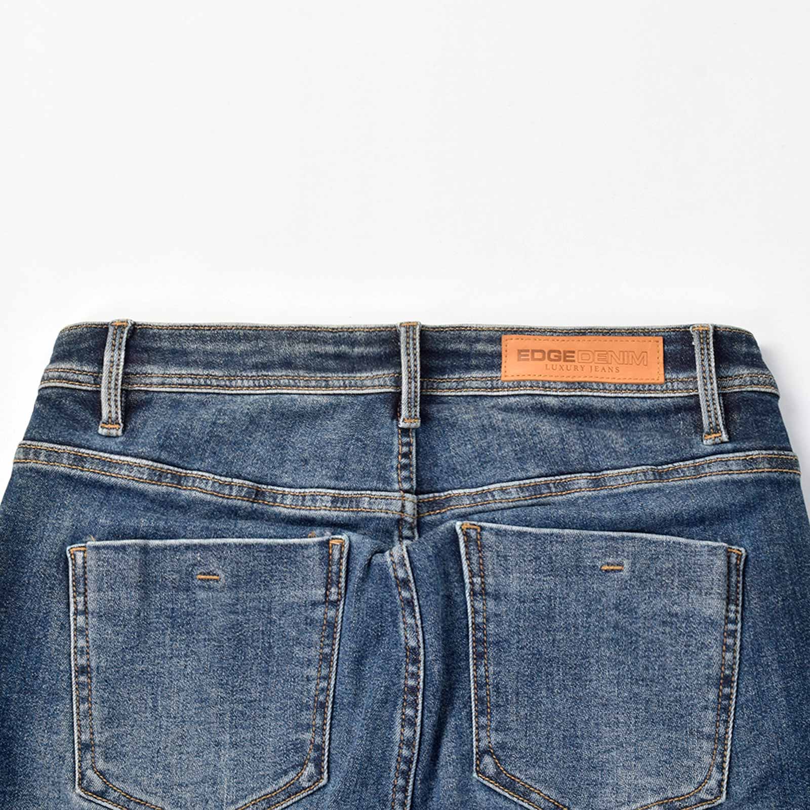 Custom Women's Indigo Blue Skinny Jeans