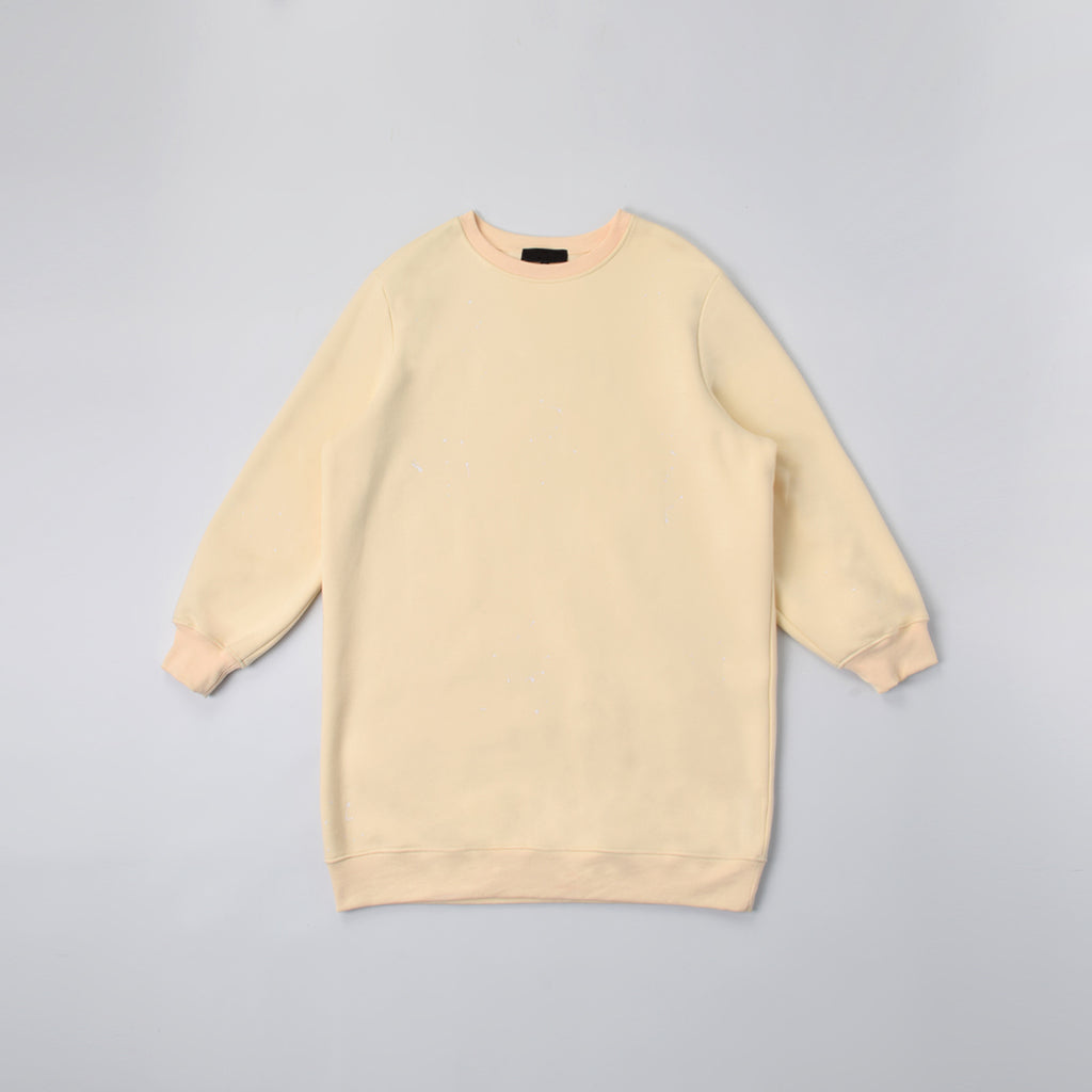 Custom Women's Fleece Cotton Plain Soft Oversized Long Sweatshirt