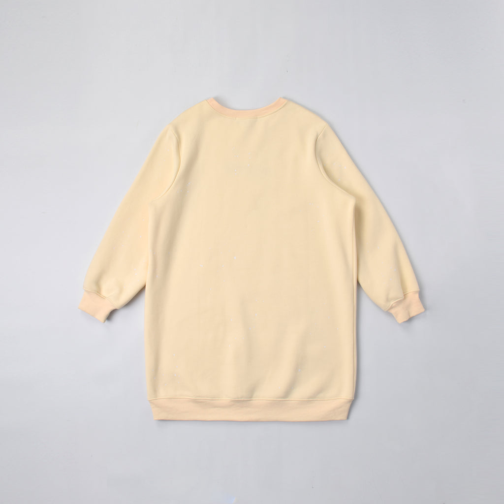 Custom Women's Fleece Cotton Plain Soft Oversized Long Sweatshirt