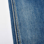 Custom Men's Blue Washed Skinny Jeans With Paint Splatters