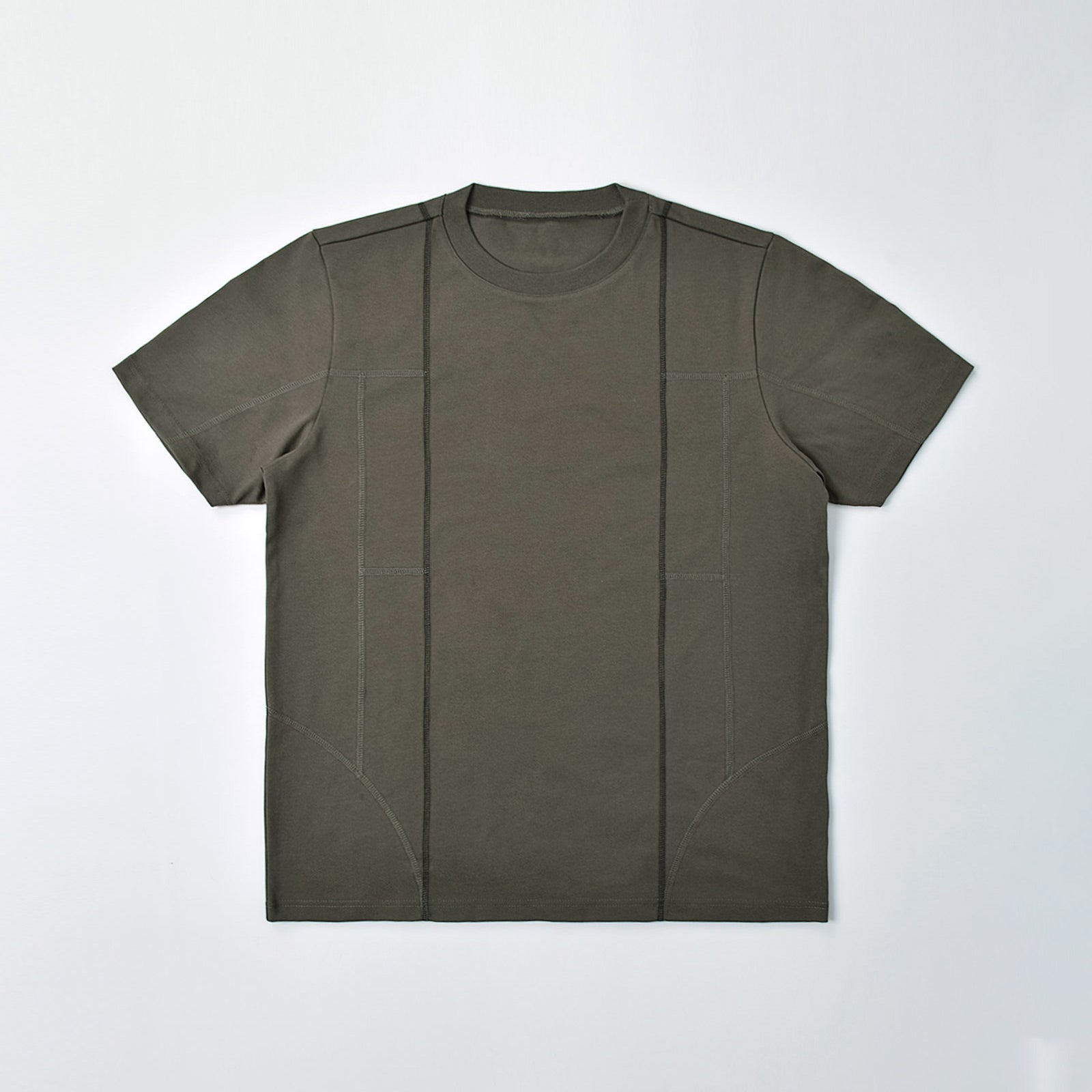 Custom Men's Oversized Plain T-Shirts With Distinctive Vertical Seam