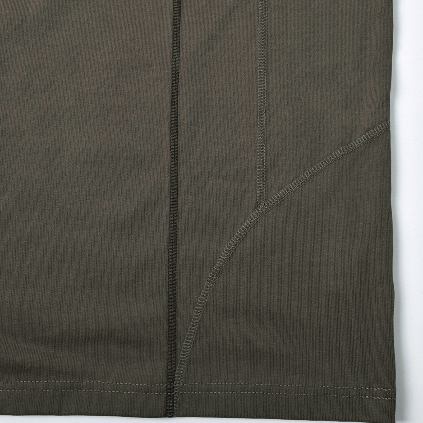 Custom Men's Oversized Plain T-Shirts With Distinctive Vertical Seam