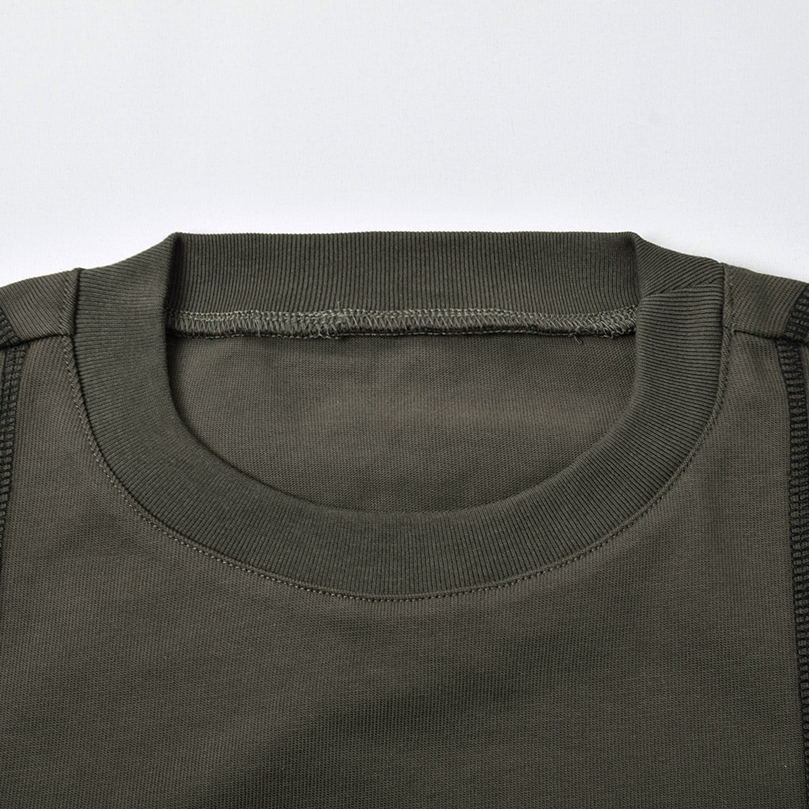 Custom Men's Oversized Plain T-Shirts With Distinctive Vertical Seam