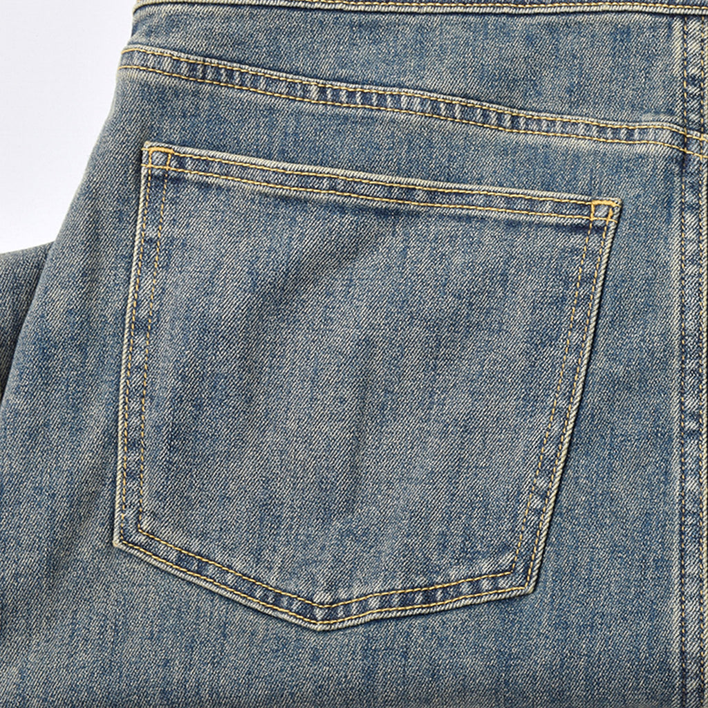 Custom Women Vintage Washed Denim Overalls Dress