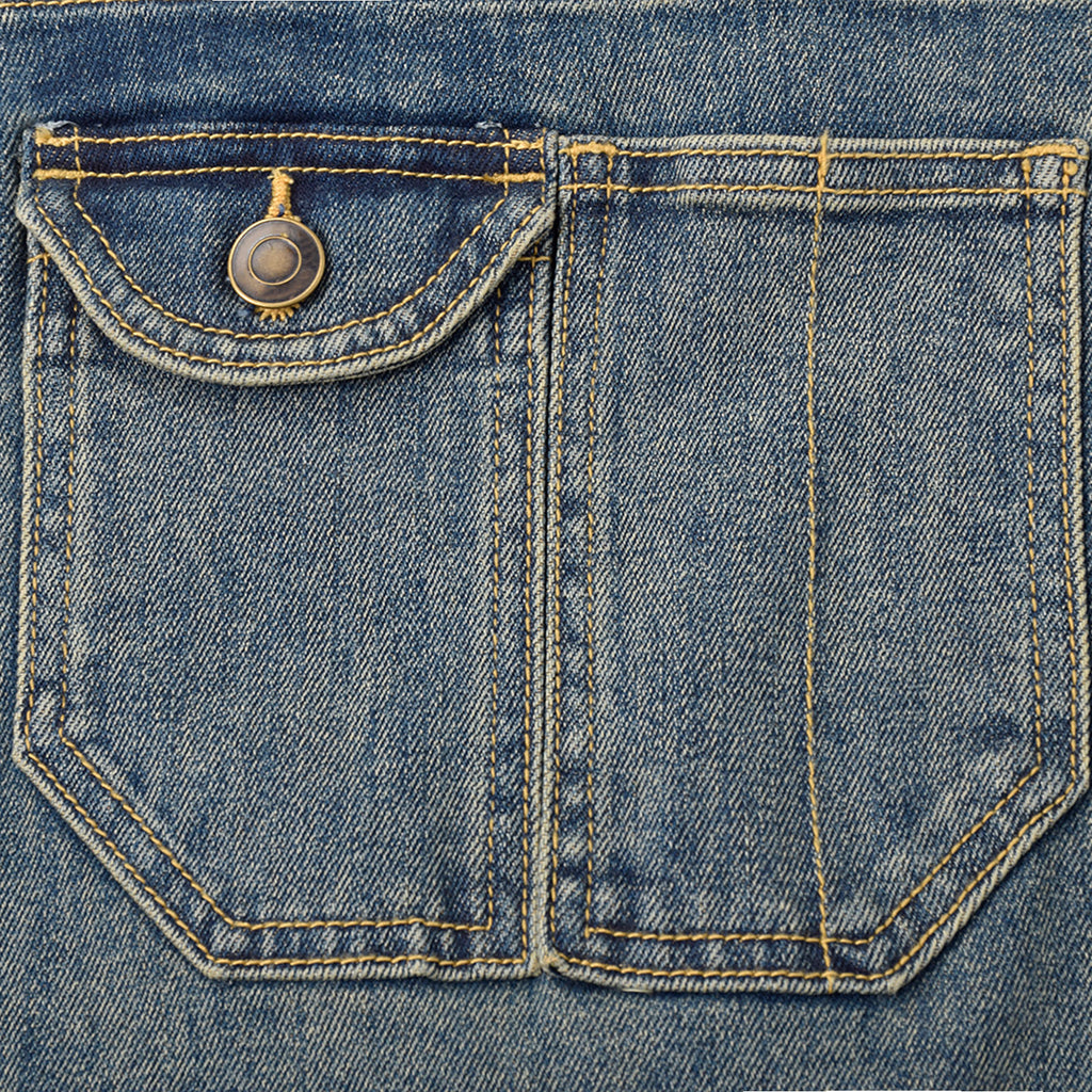 Custom Women Vintage Washed Denim Overalls Dress