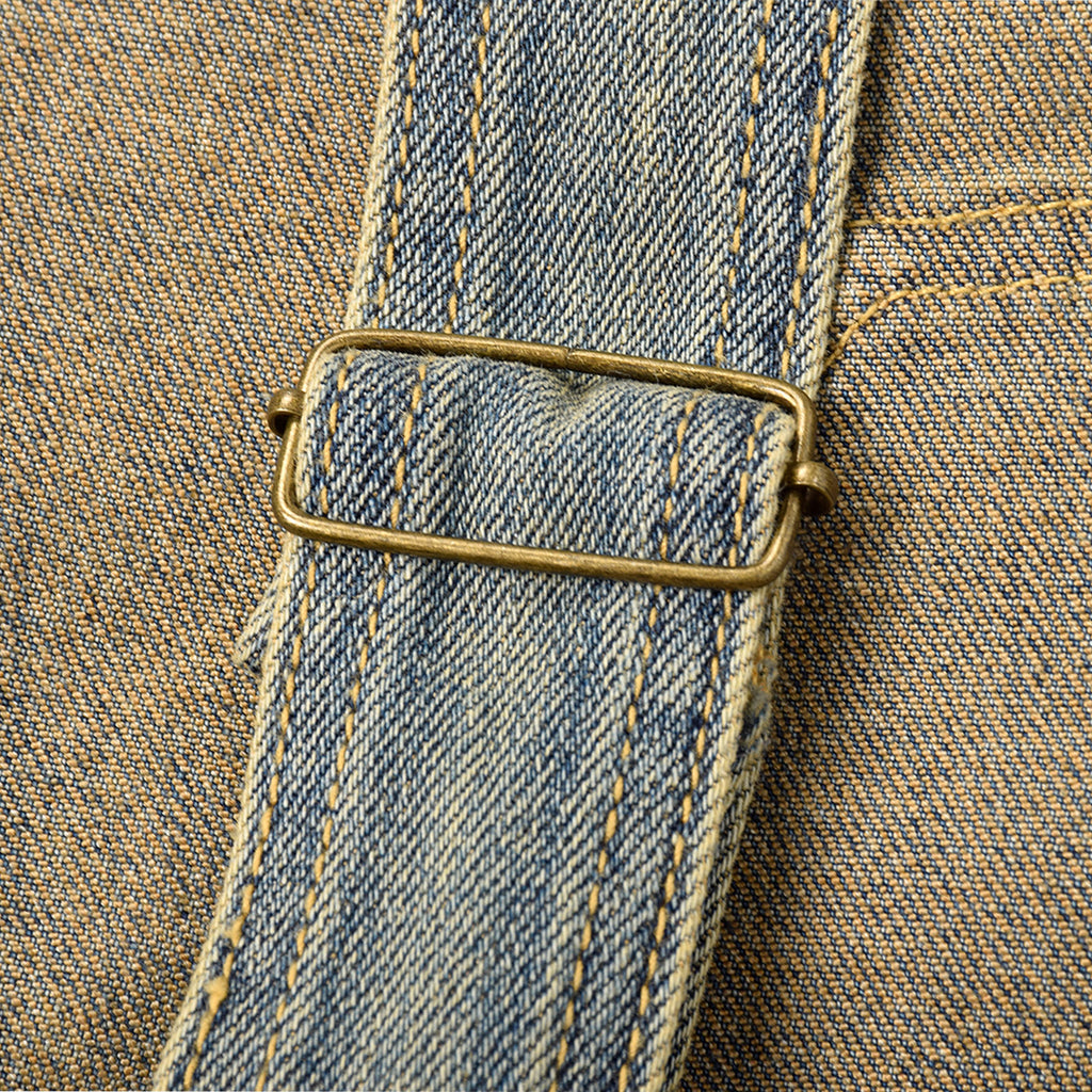 Custom Women Vintage Washed Denim Overalls Dress