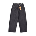 Custom Women's Waxed Coat Black Baggy Fit Jeans