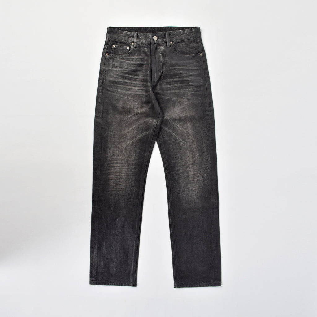 Custom Men's Selvedge Denim Waxed Baggy Jeans