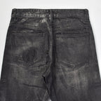 Custom Men's Selvedge Denim Waxed Baggy Jeans