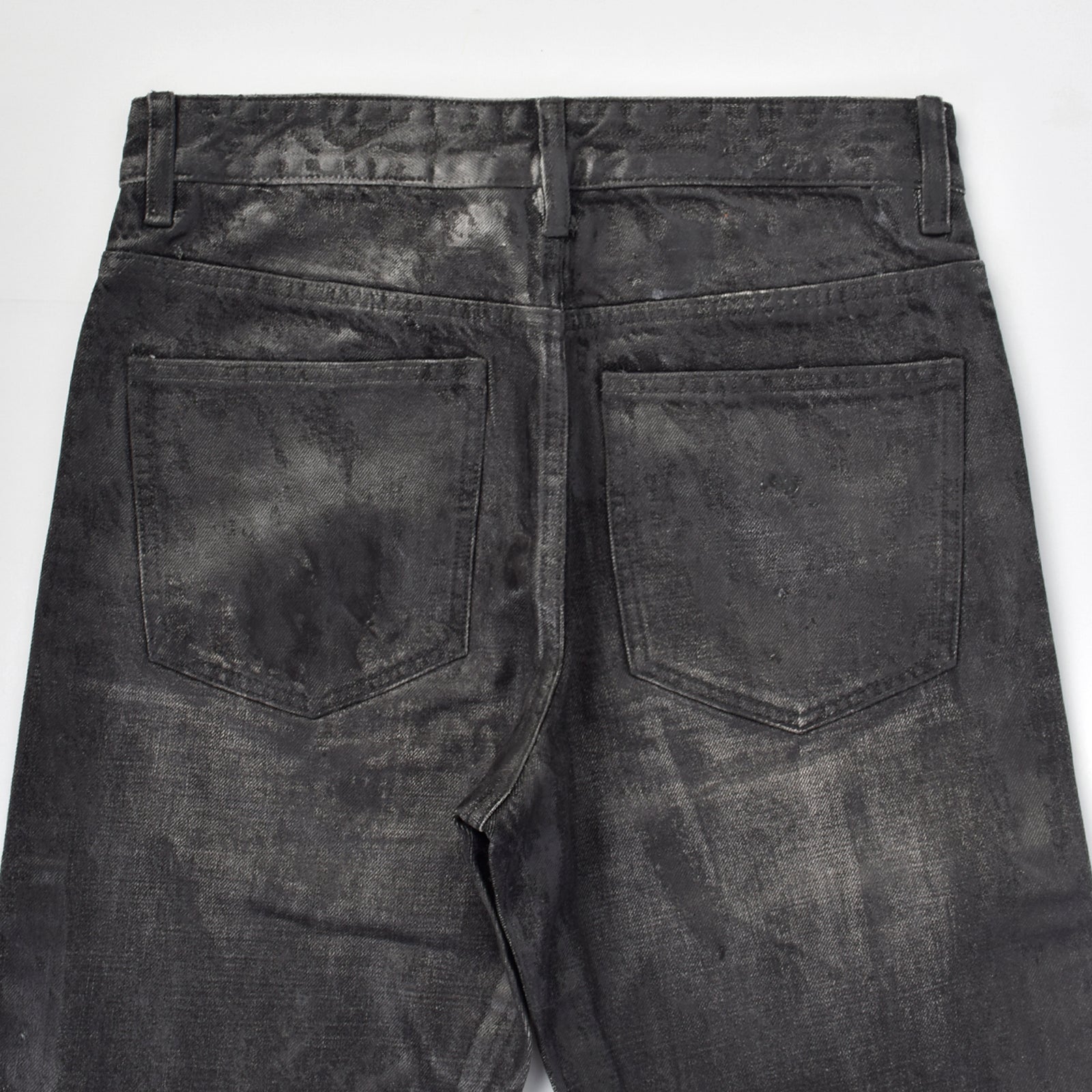 Custom Men's Selvedge Denim Waxed Baggy Jeans