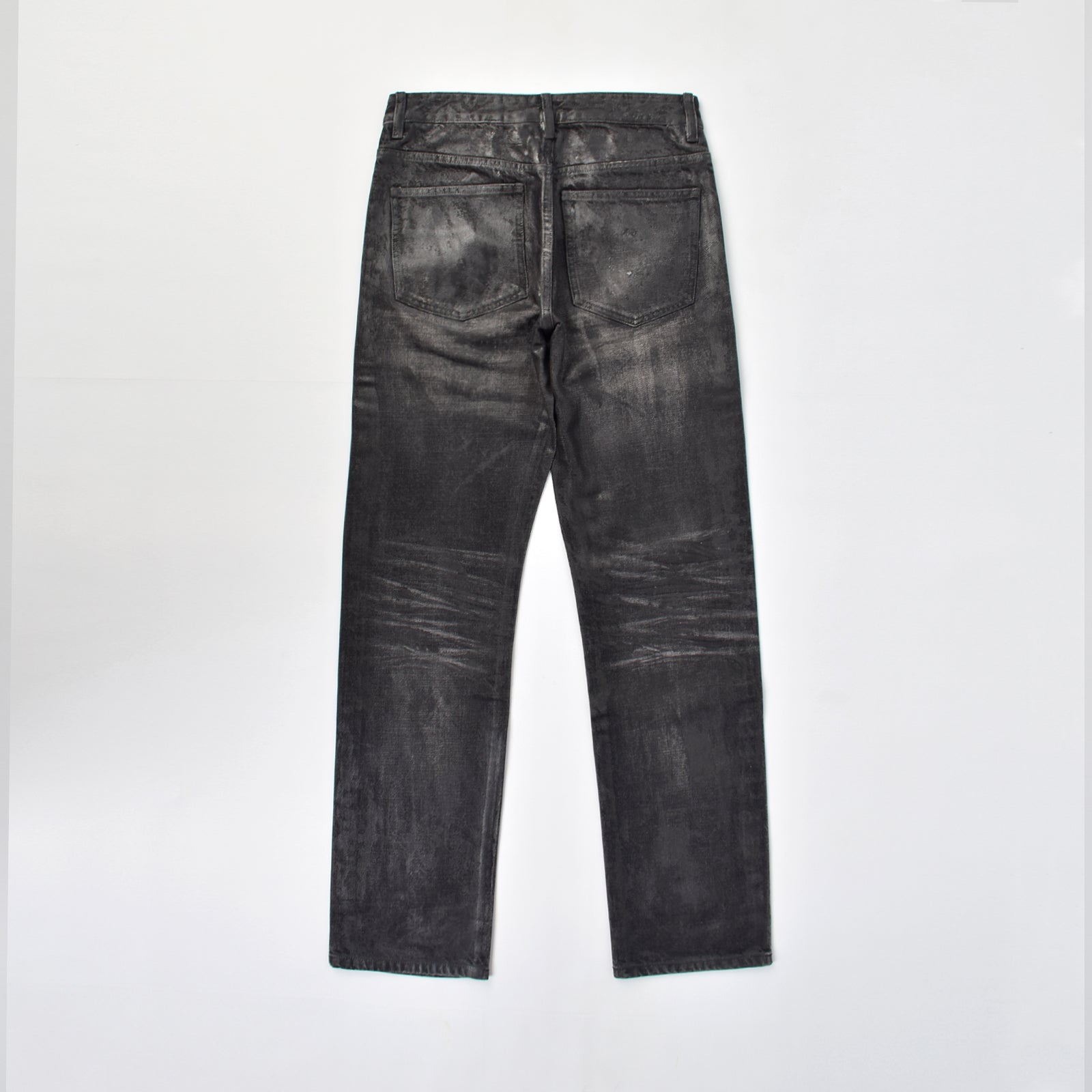 Custom Men's Selvedge Denim Waxed Baggy Jeans