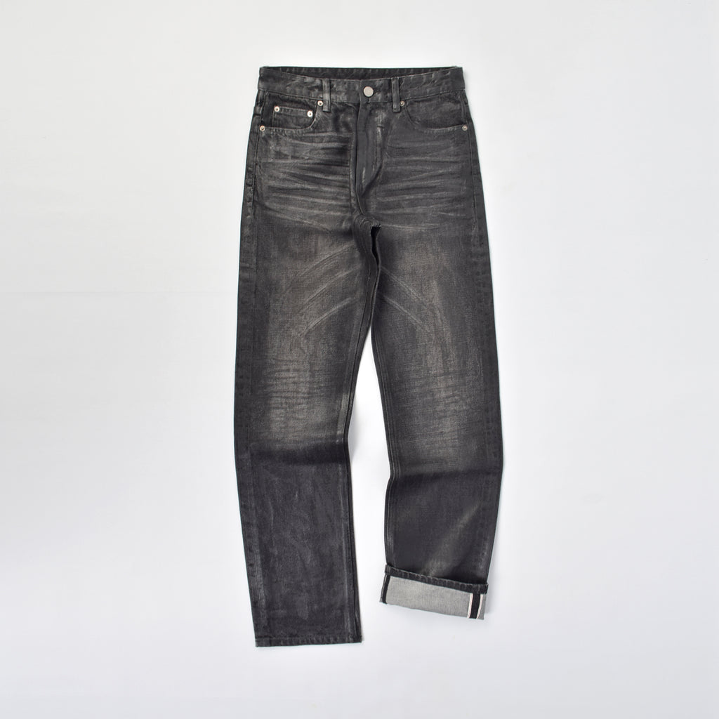 Custom Men's Selvedge Denim Waxed Baggy Jeans
