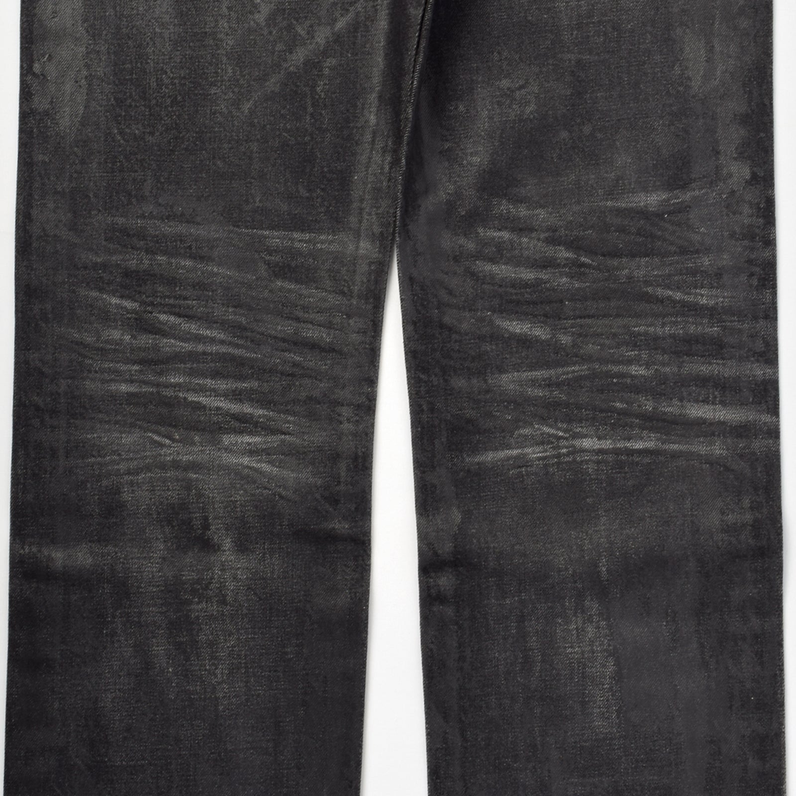 Custom Men's Selvedge Denim Waxed Baggy Jeans