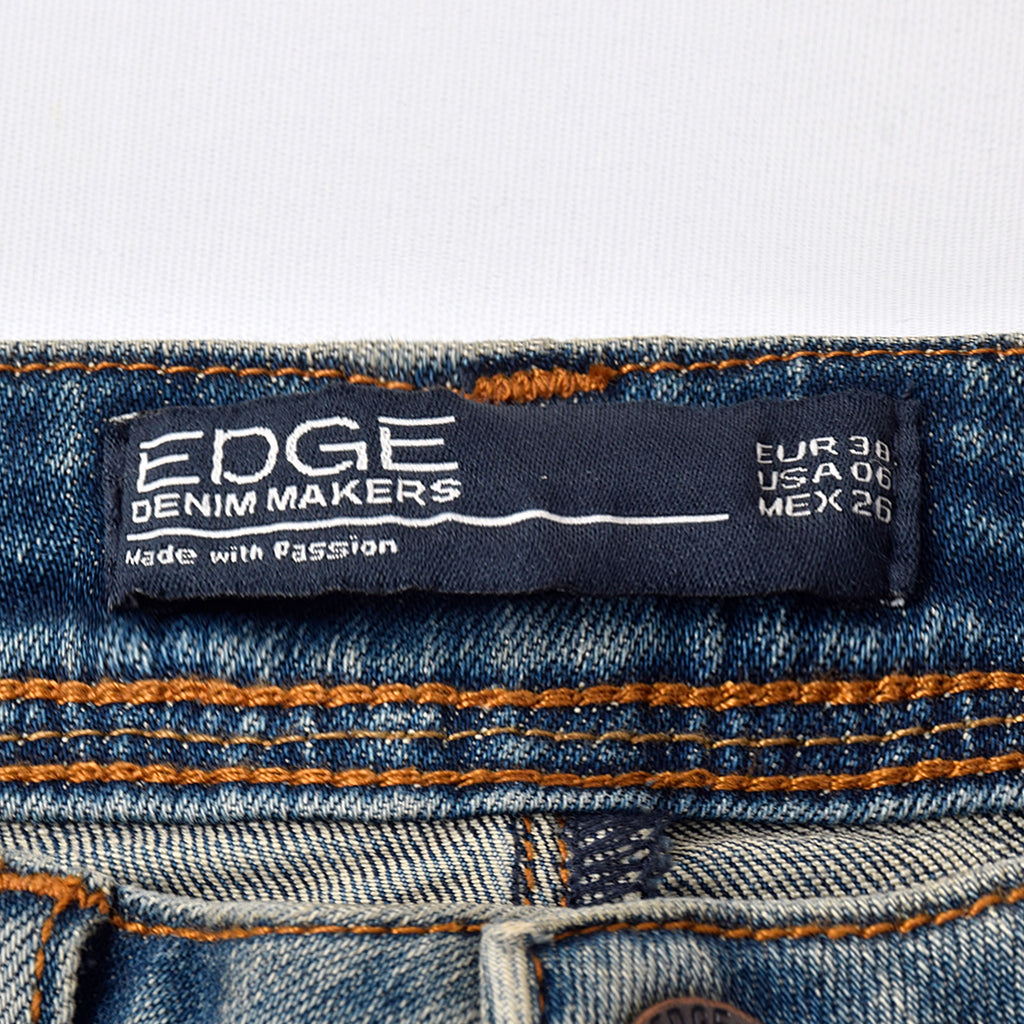 Custom Women's Distressed Washed Skinny Jeans