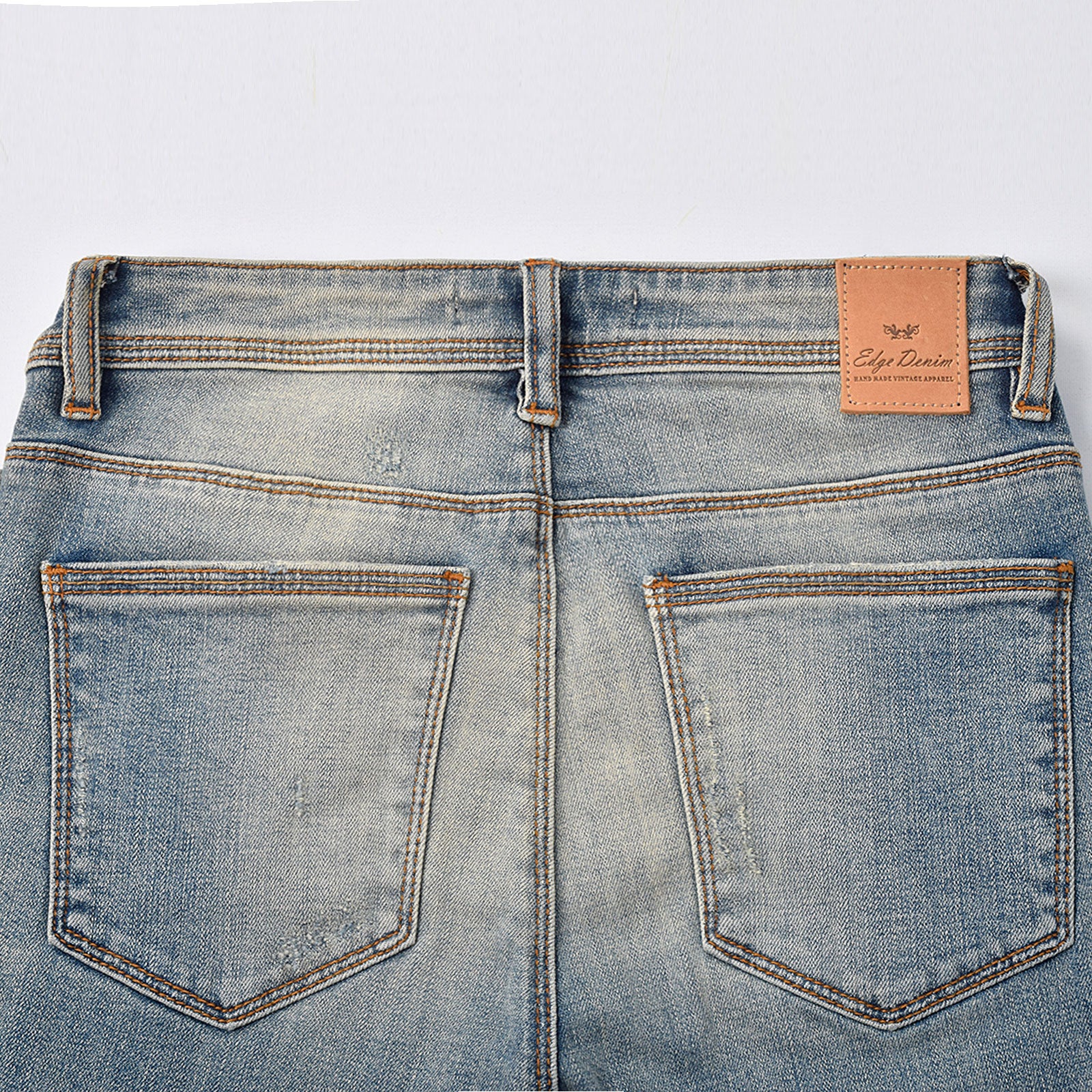 Custom Women's Distressed Washed Skinny Jeans