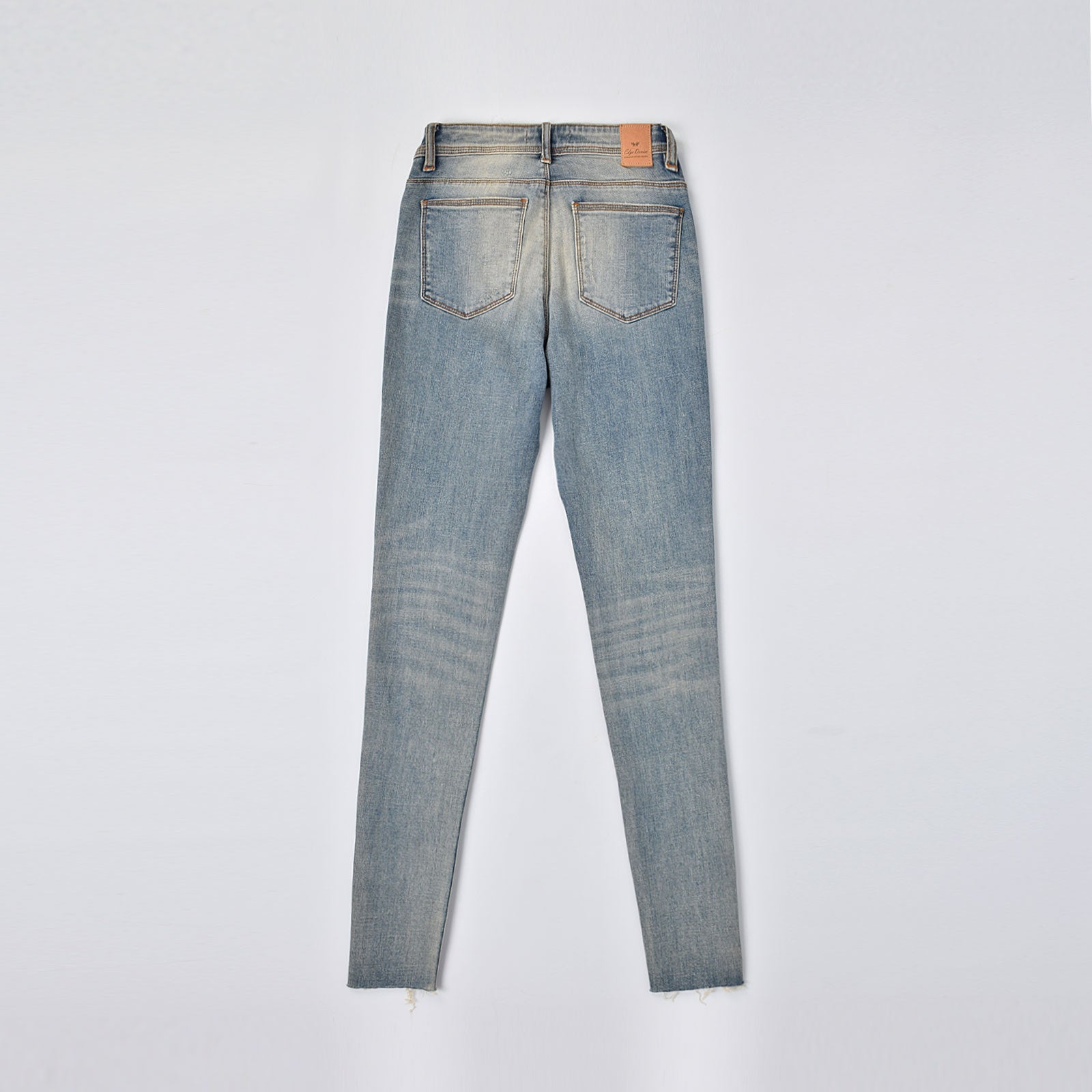 Custom Women's Distressed Washed Skinny Jeans
