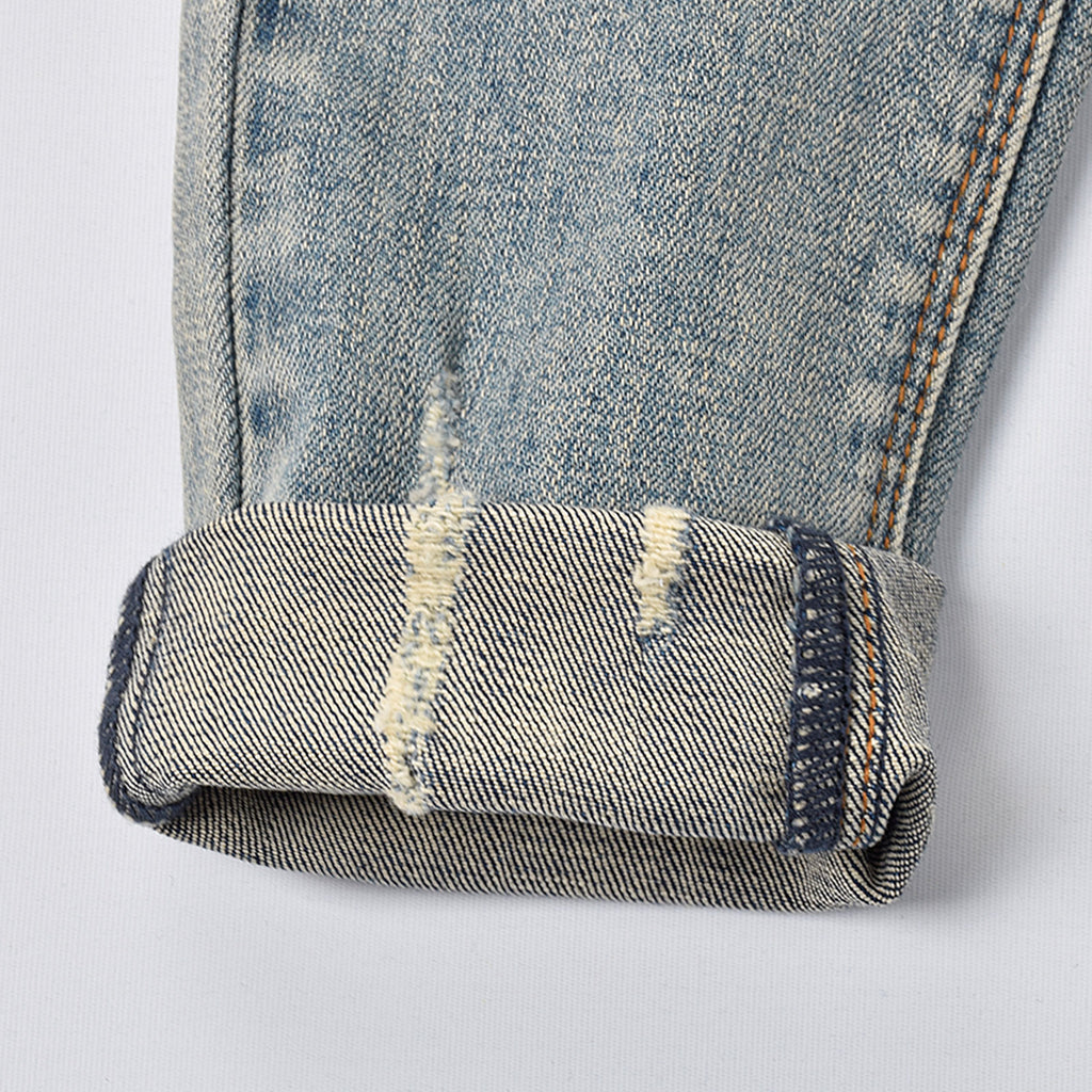 Custom Women's Distressed Washed Skinny Jeans