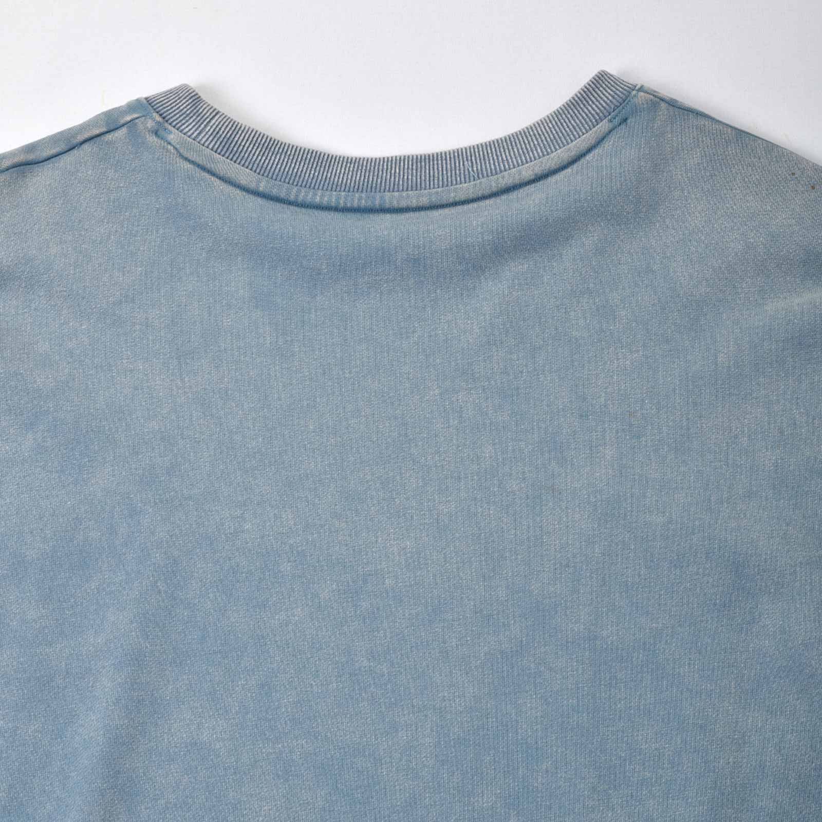 Custom Men's Long Sleeve Washed Sweat Shirts