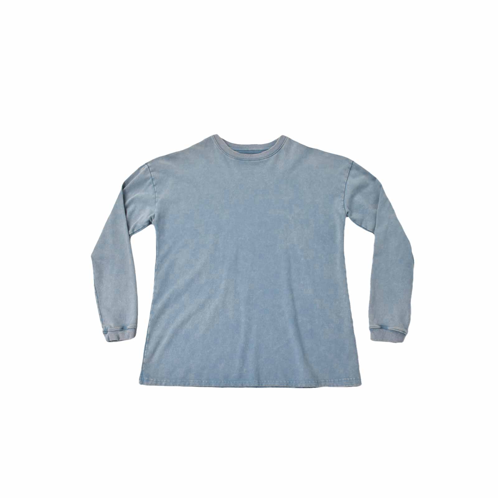 Custom Men's Long Sleeve Washed Sweat Shirts