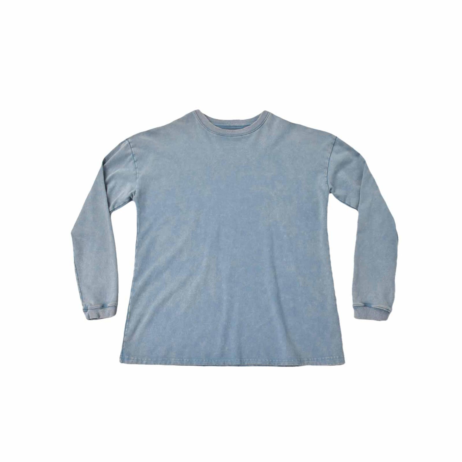 Custom Men's Long Sleeve Washed Sweat Shirts