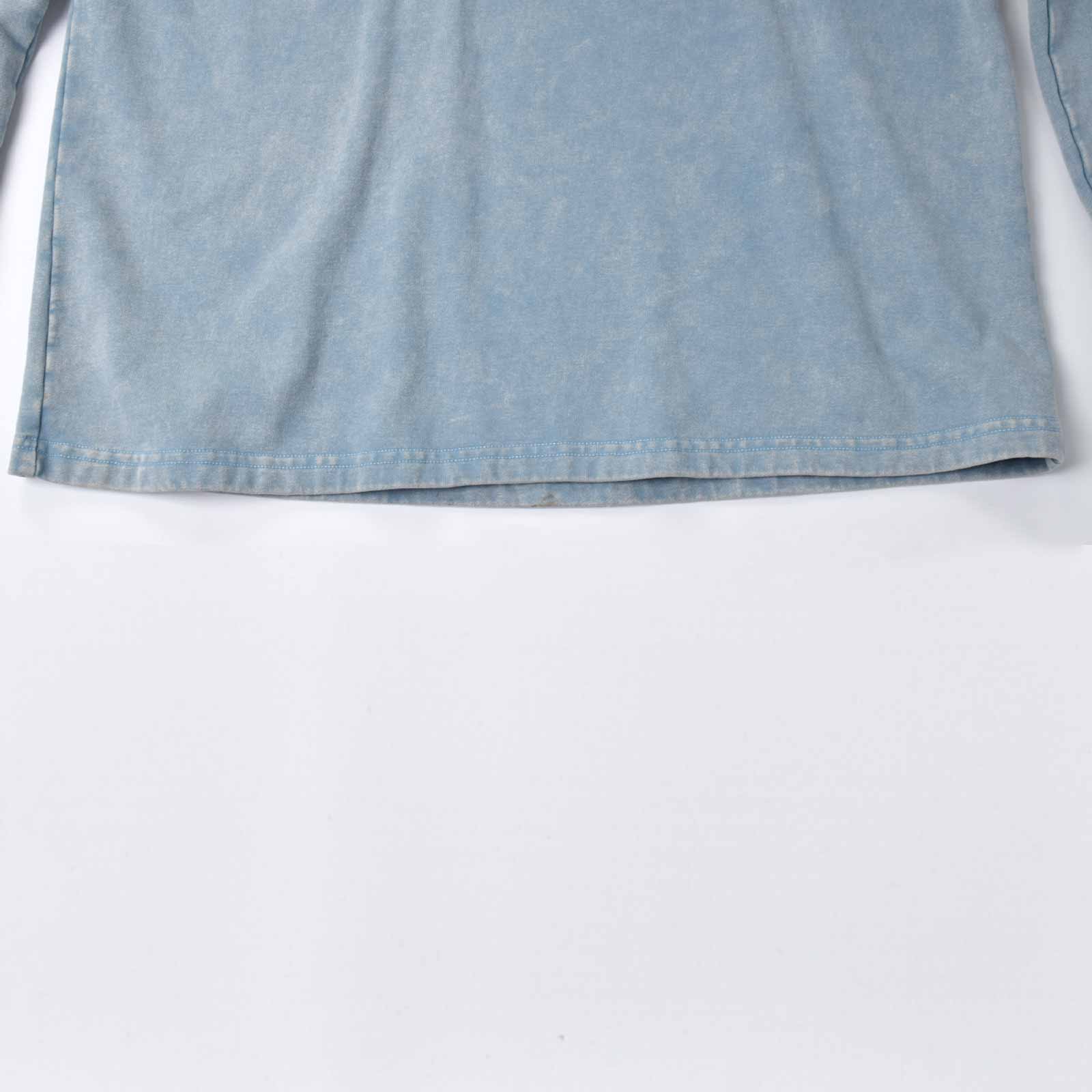 Custom Men's Long Sleeve Washed Sweat Shirts