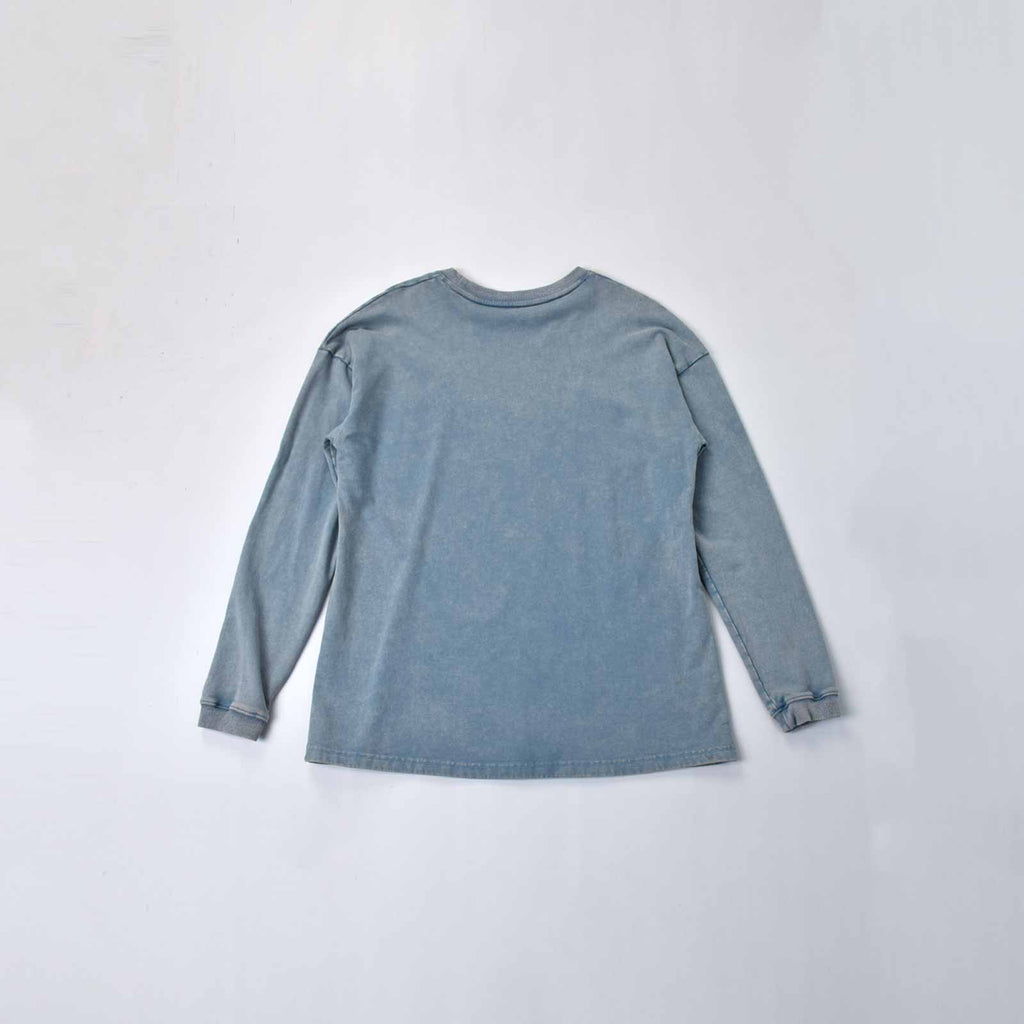 Custom Men's Long Sleeve Washed Sweat Shirts