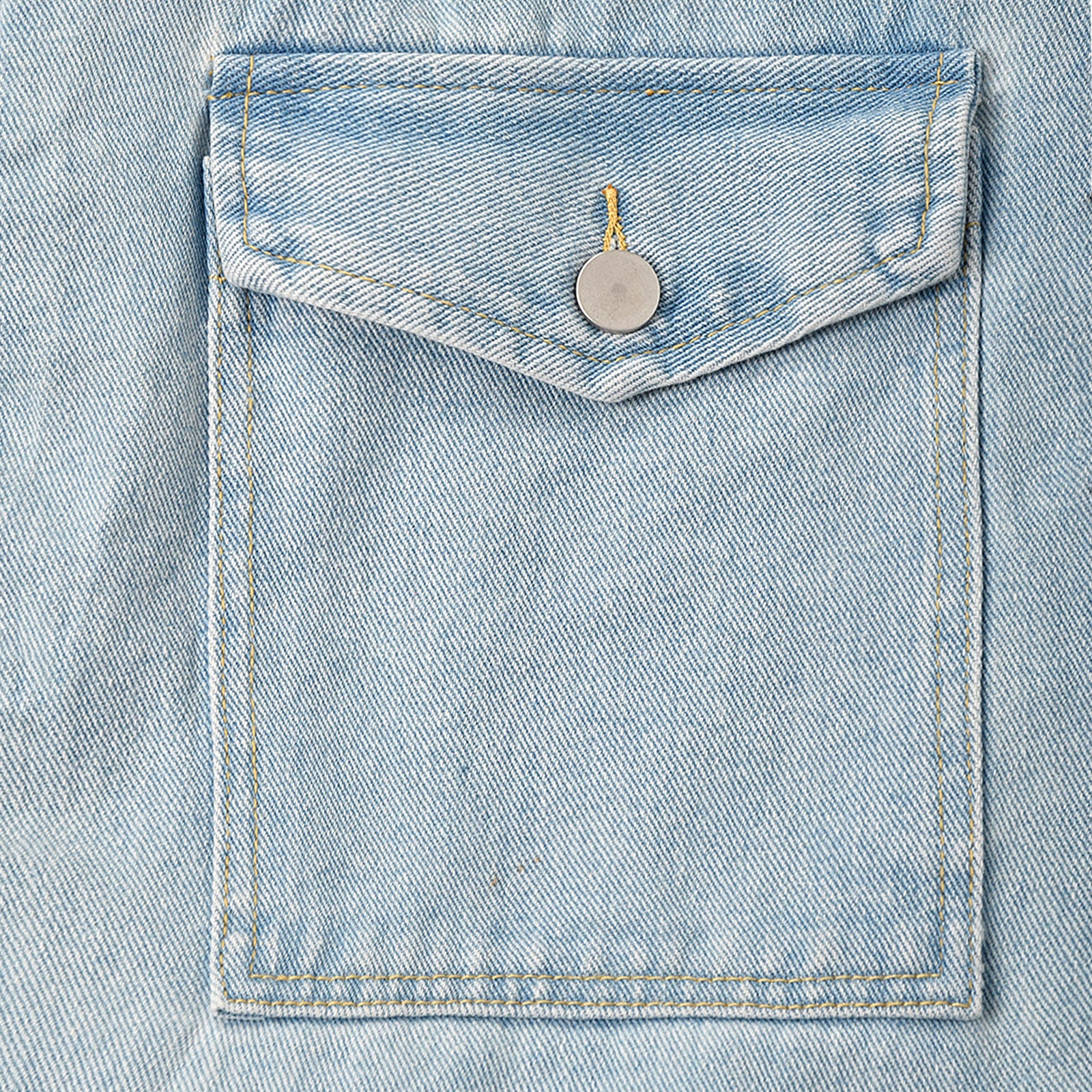 Custom Women's Blue Plain Denim Long Jacket