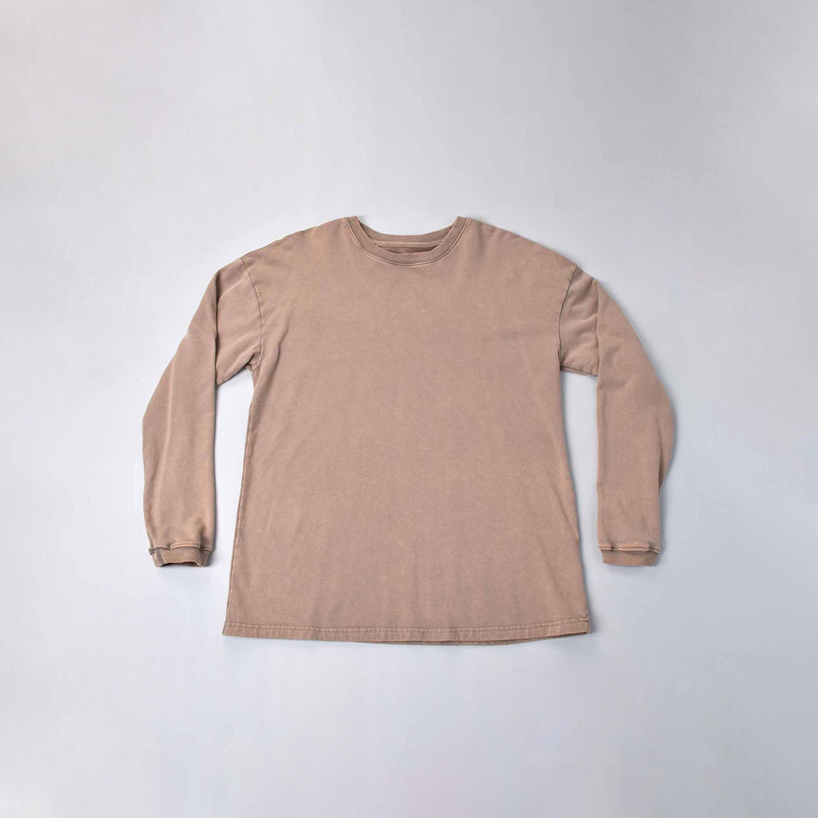 Custom Unisex Plain Washed Long Sleeve Sweat Shirts