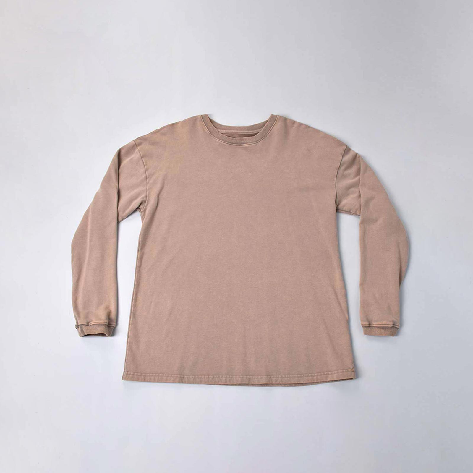 Custom Unisex Plain Washed Long Sleeve Sweat Shirts