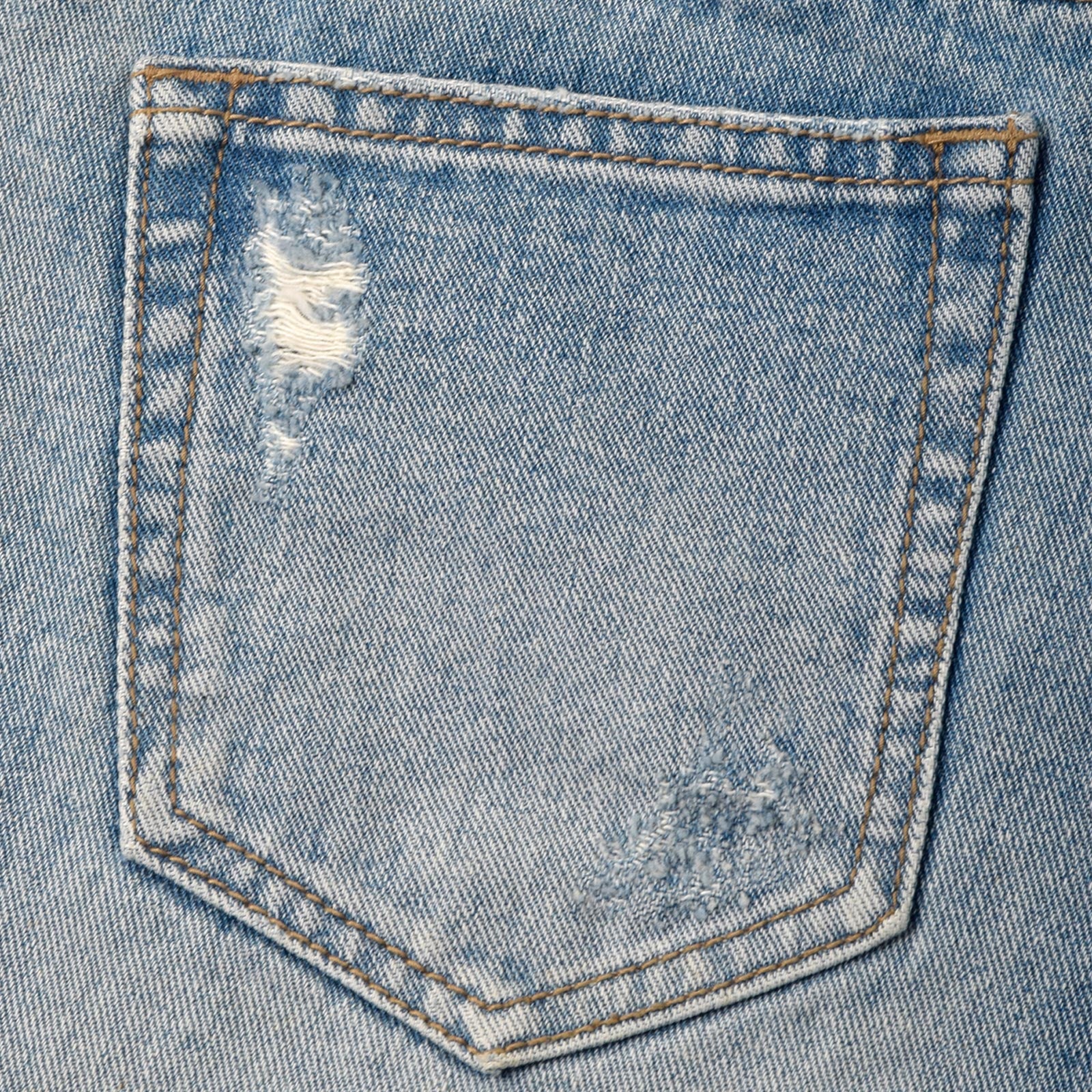 Custom Women's Patch Work Distressed Mini Denim Shorts
