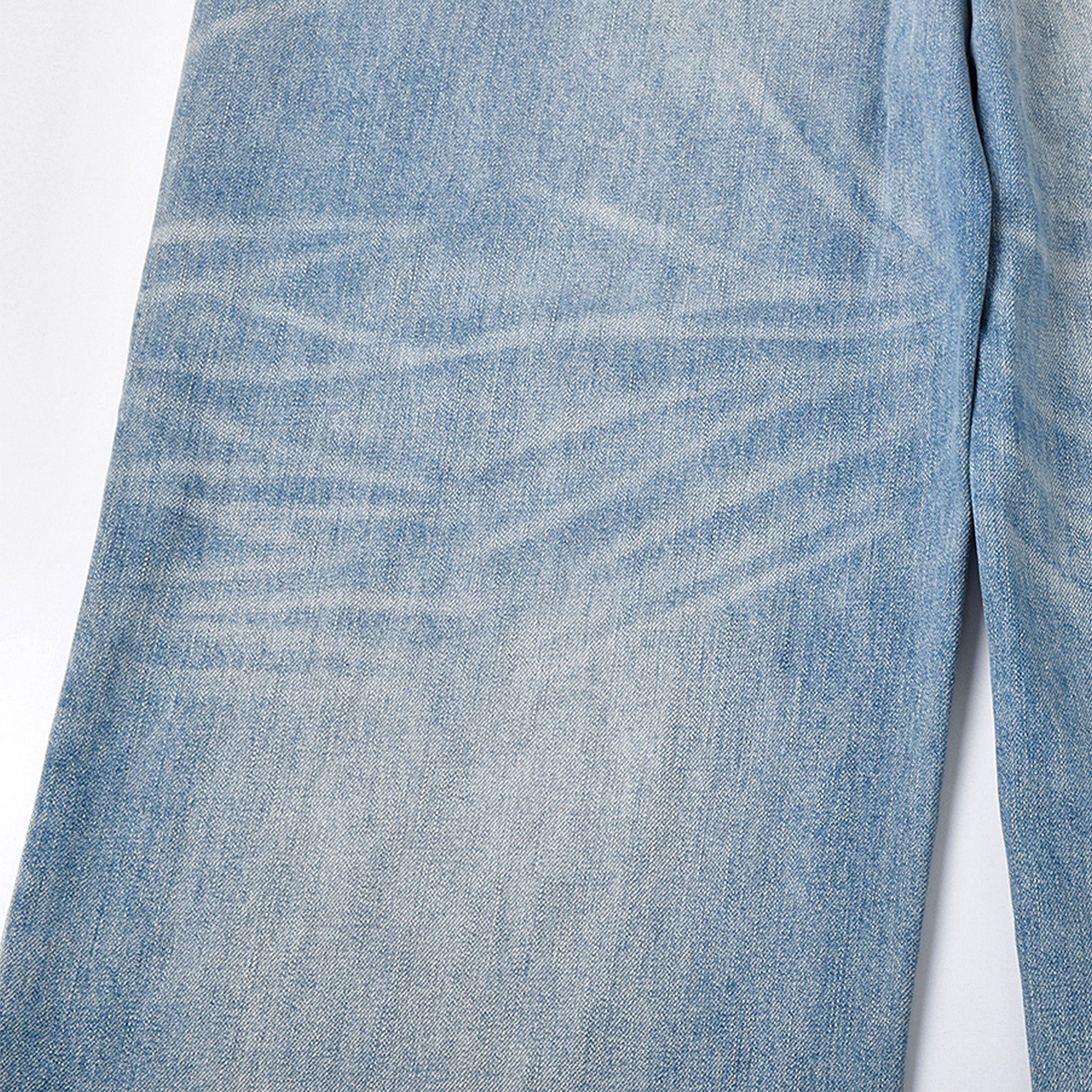 Custom Men's Blue Baggy Taper Fit Washed Denim Jeans Pant