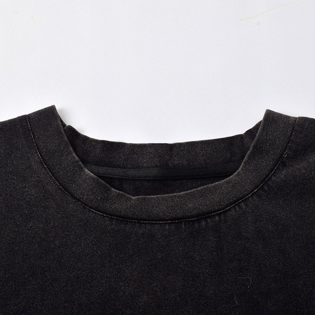 Custom Unisex Vintage Washed Black Oversized T-Shirts