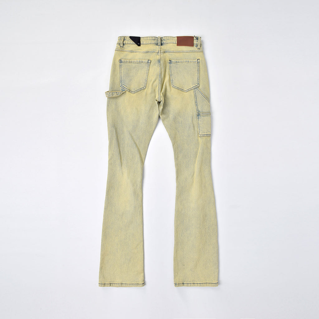Custom Men's 98%Cotton 2%Spandex Washed Skinny Stretch Jeans