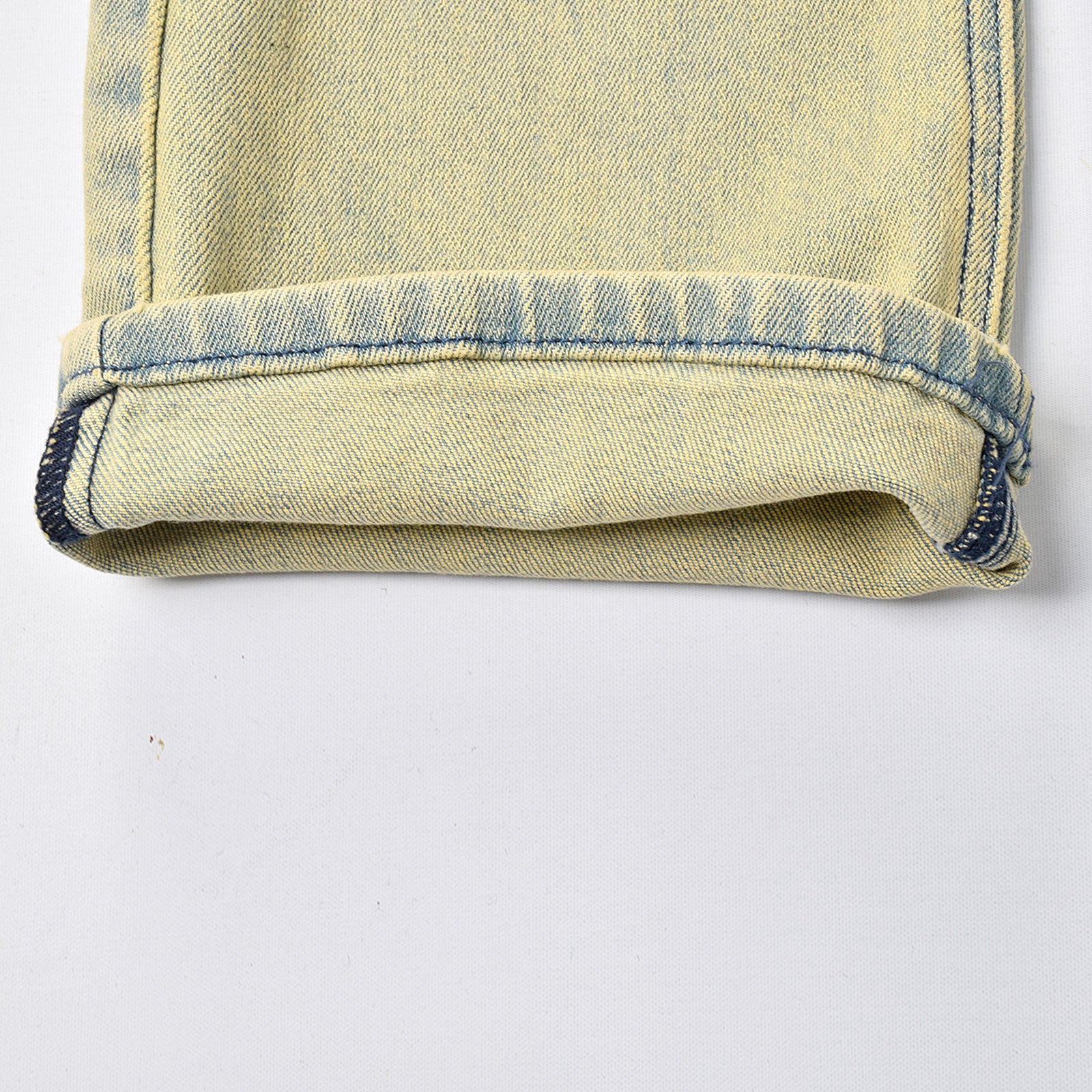 Custom Men's 98%Cotton 2%Spandex Washed Skinny Stretch Jeans