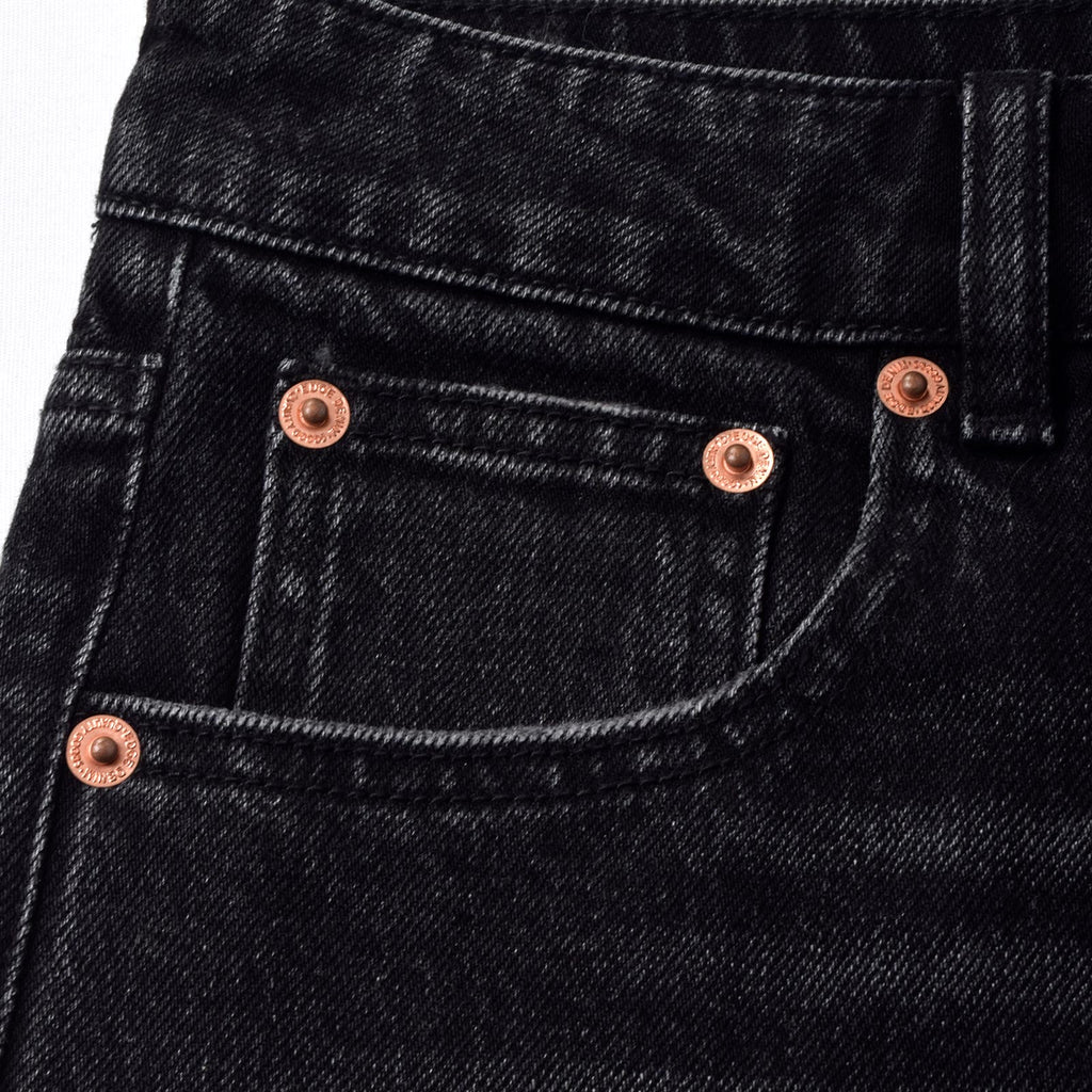 Custom Women's Black Mini Denim Shorts