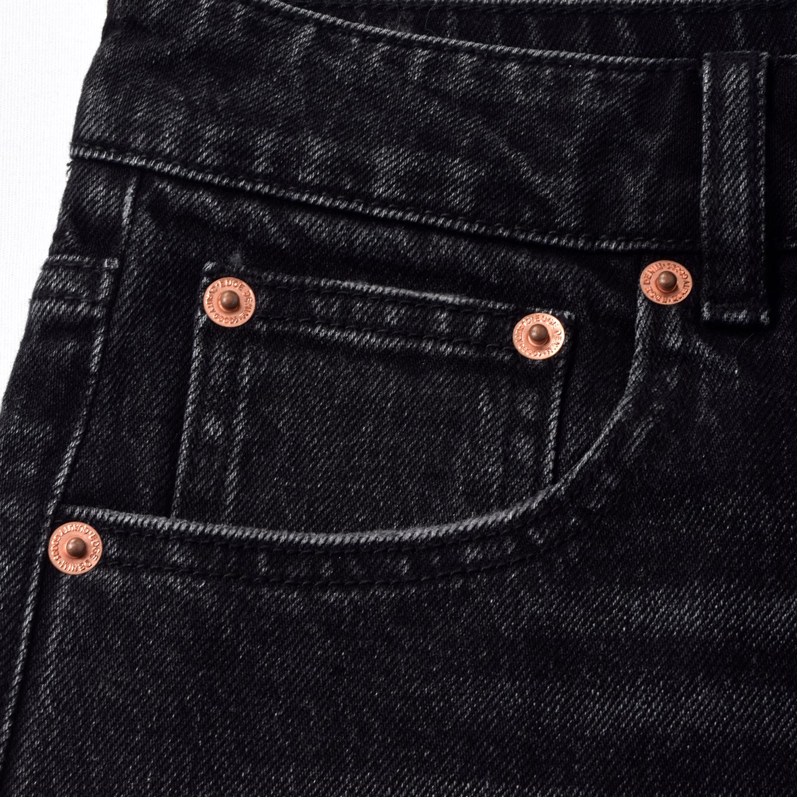 Custom Women's Black Mini Denim Shorts