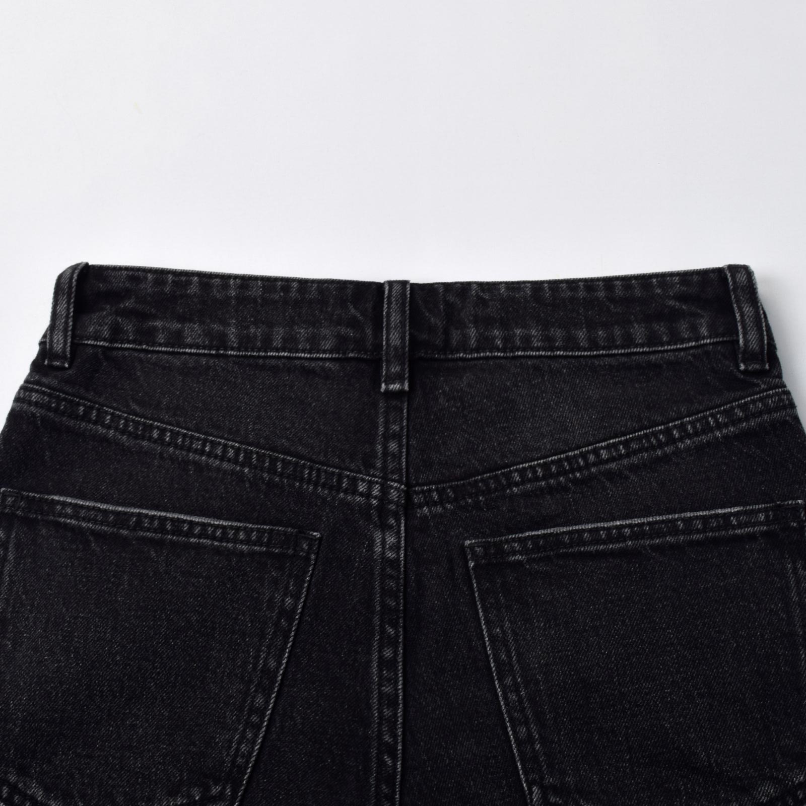 Custom Women's Black Mini Denim Shorts