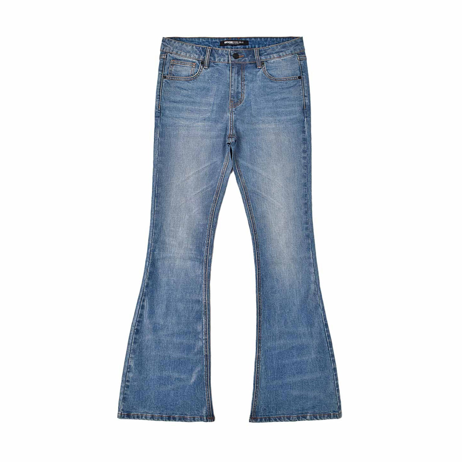 Custom Men's Waxed Coat Flared Jeans