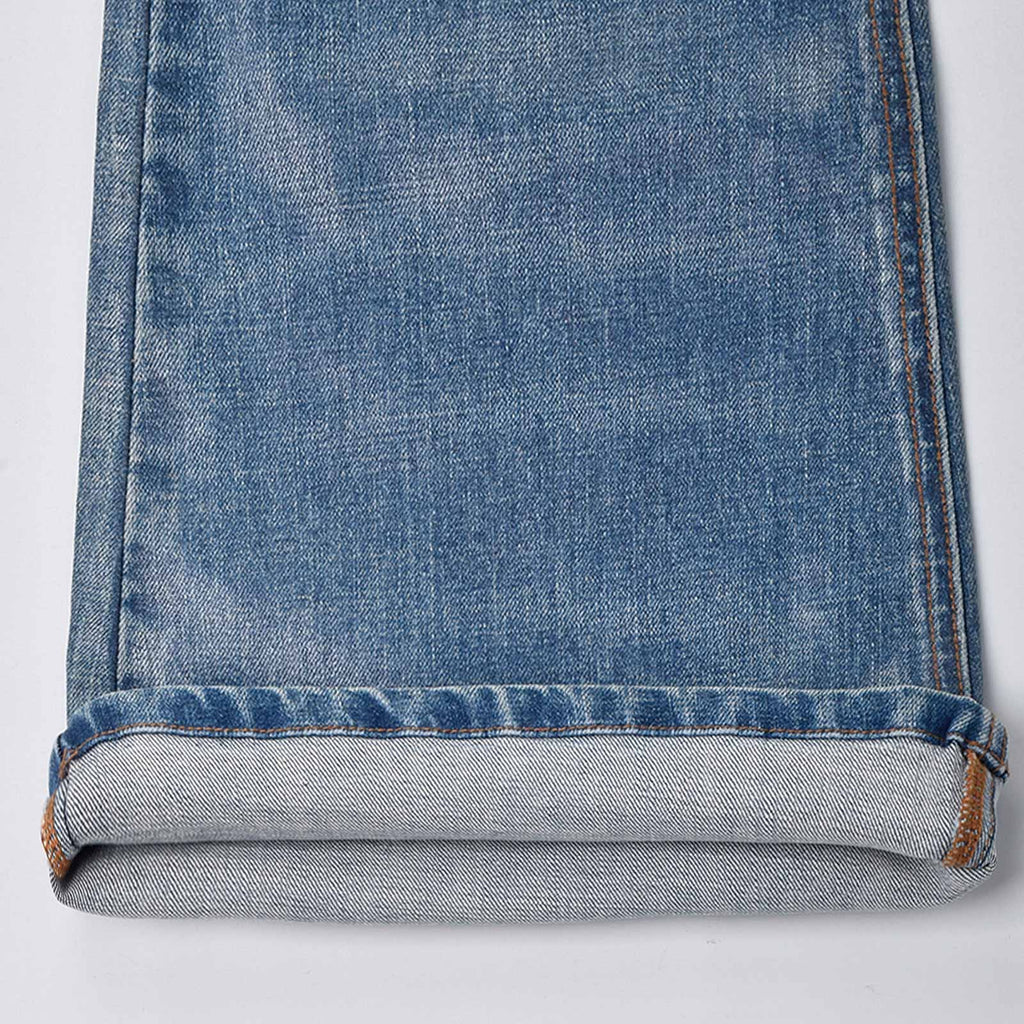 Custom Men's Waxed Coat Flared Jeans
