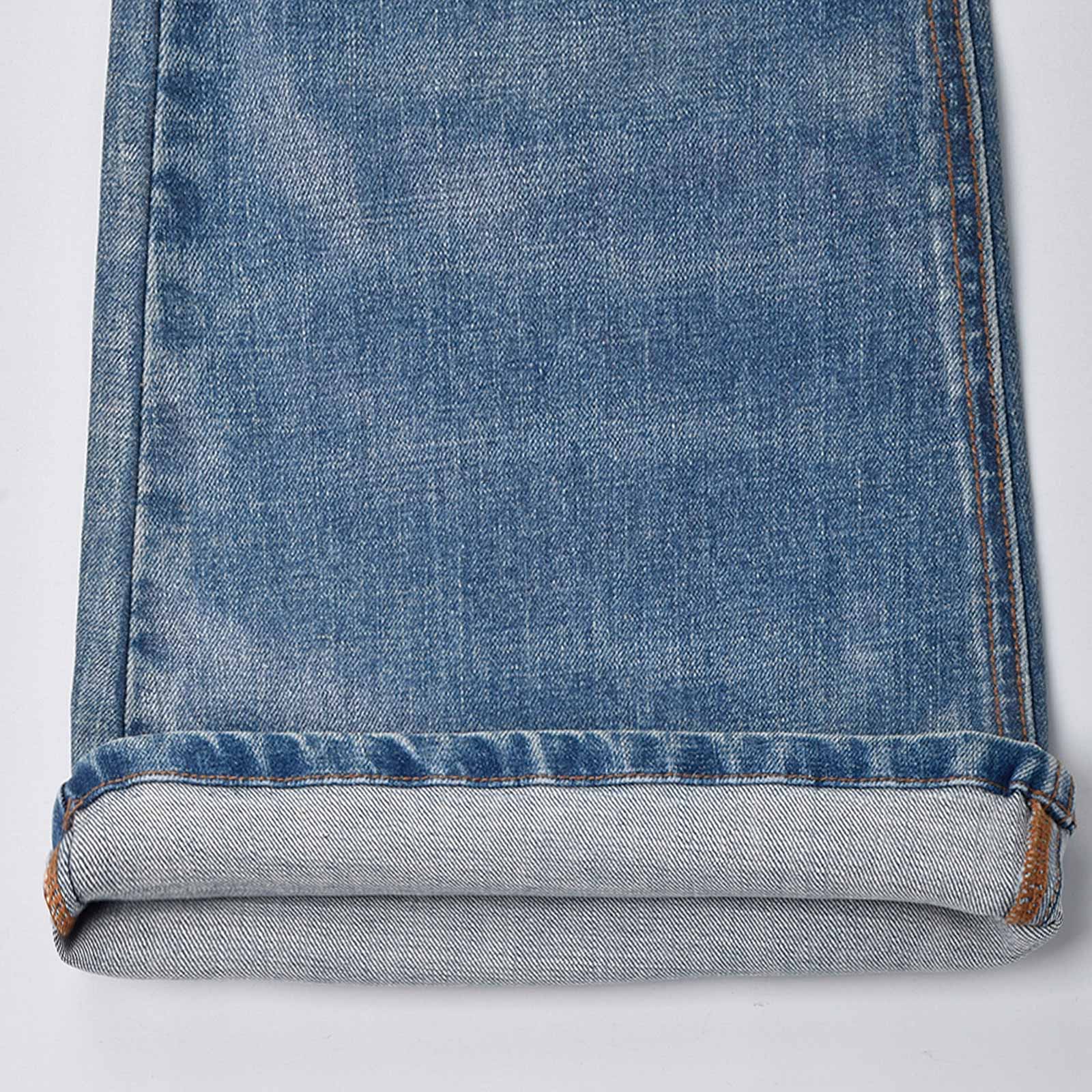 Custom Men's Waxed Coat Flared Jeans